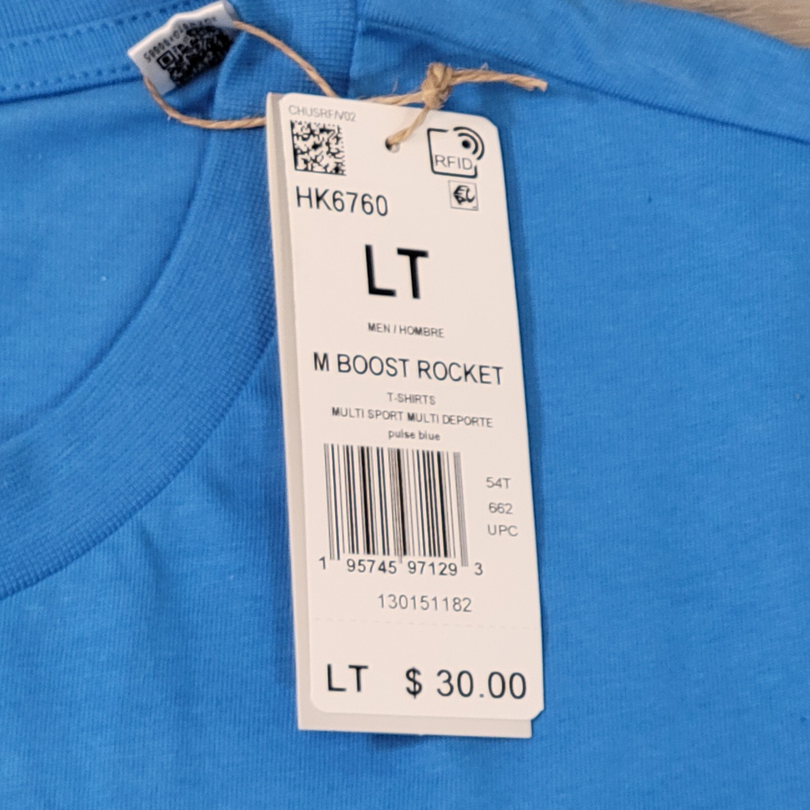 Adidas T-Shirt Men’s LT Pulse Blue Boost Rocket Short Sleeve New