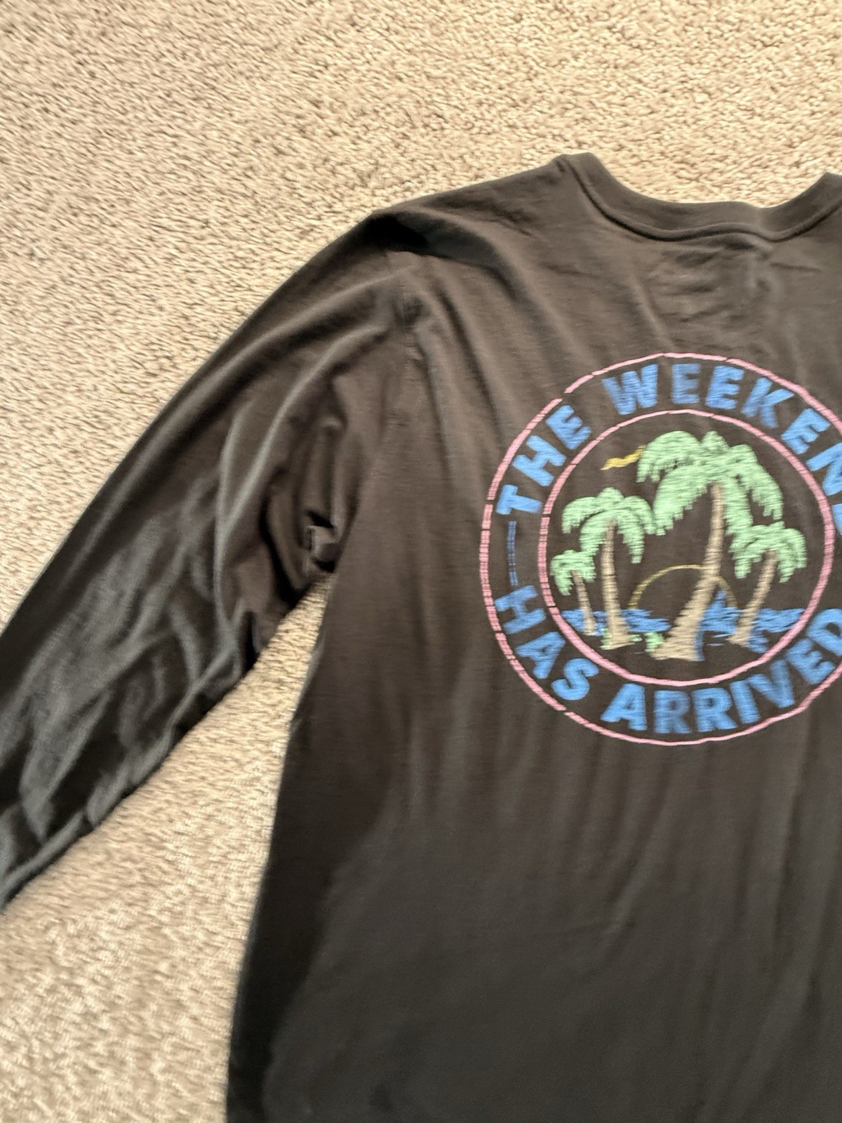 Chubbies T Shirt Men’s Medium Long Sleeve The Weekend Has Arrived
