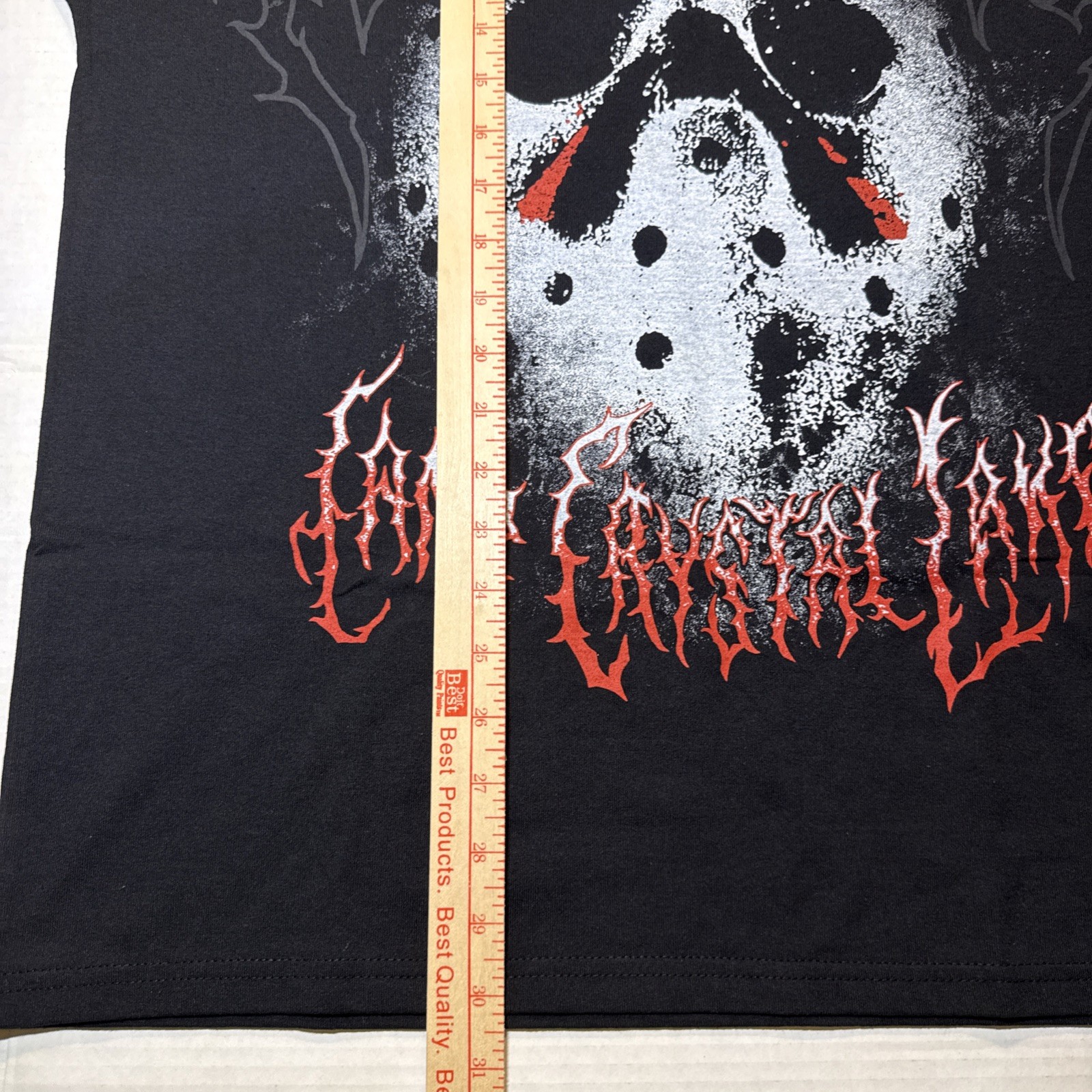 JASON VOORHEES Friday The 13th Mens Size Large T-SHIRT & Kuzos Jason Mask, NWT🔥