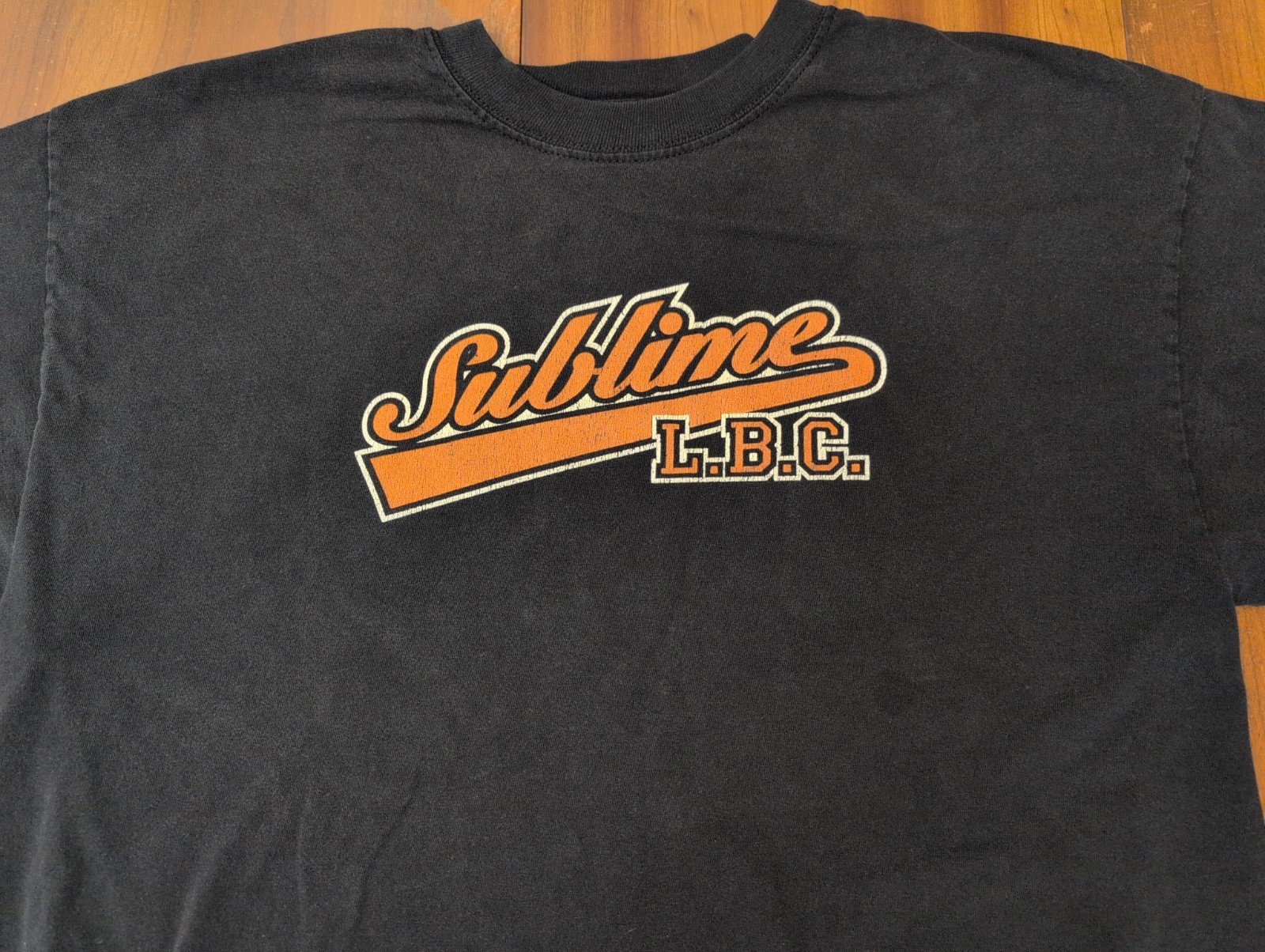 Vintage 90’s Sublime L.B.C American Ska Punk Band Tee Large No Tag Black Rock
