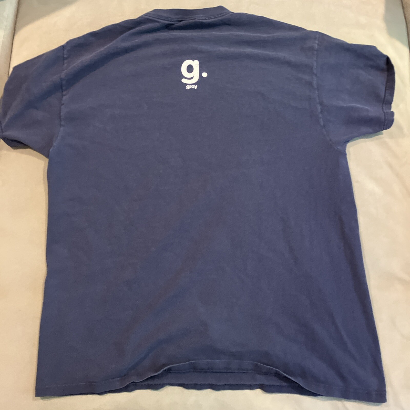 RARE – Vintage – Fruit Of The Loom – David Gray – D.G. – Blue T Shirt – Size XL