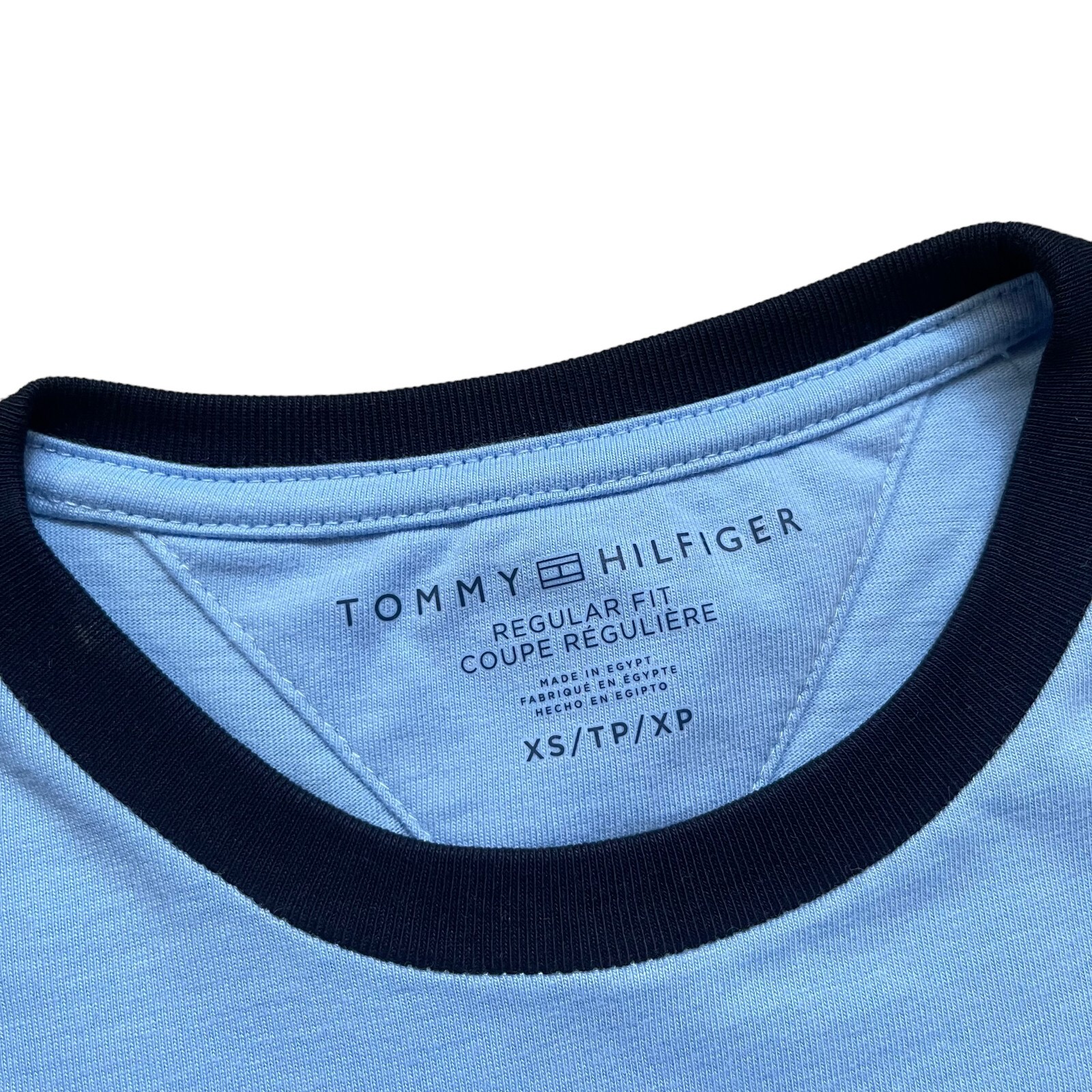 NWT Tommy Hilfiger Men’s Regular Fit Cotton Signature Stripe Logo T-Shirt Tee