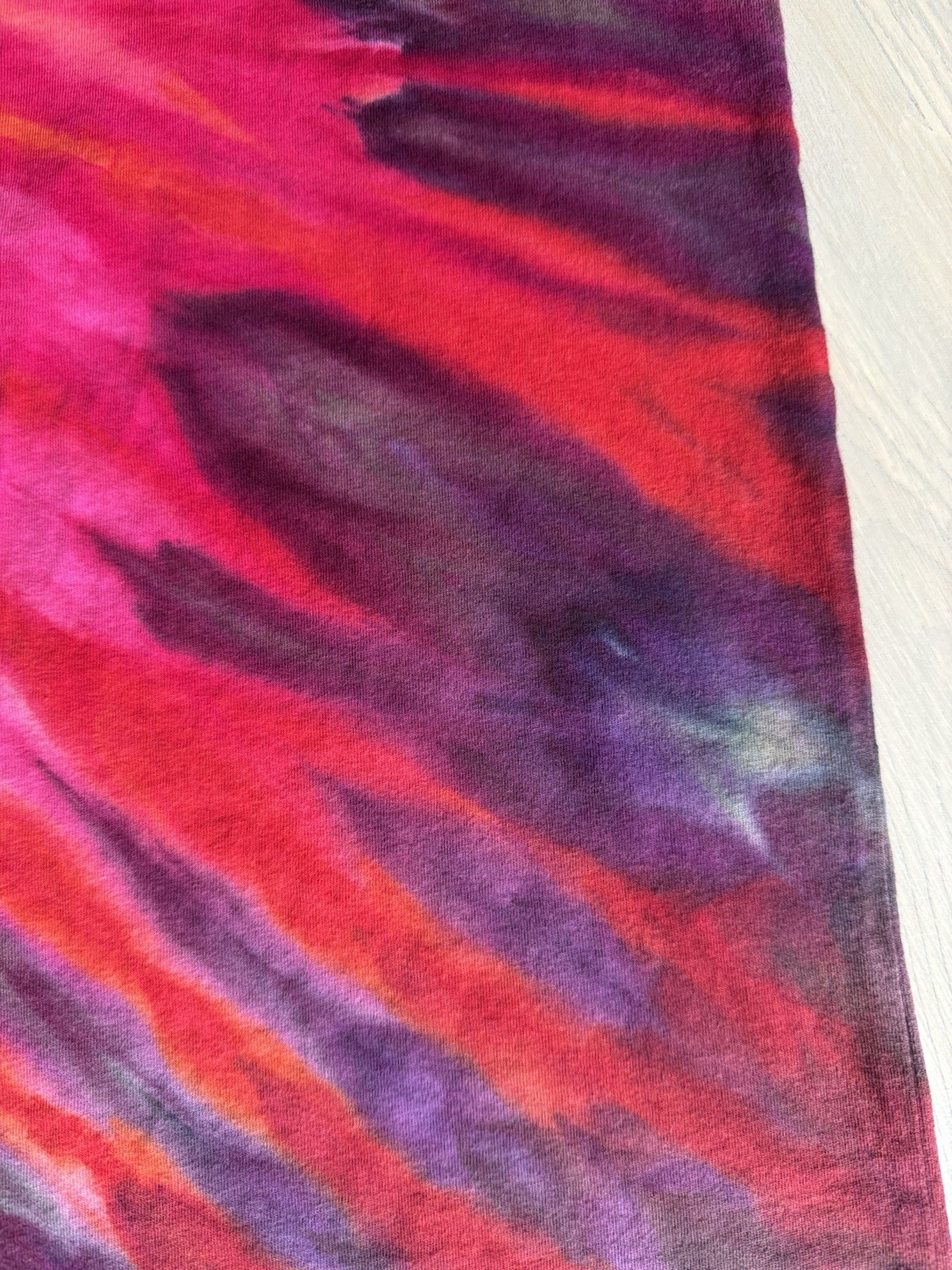 Ice Dyed T Shirt Sunburst Pattern Starburst Candy Color Inspired Size L Runs Sm