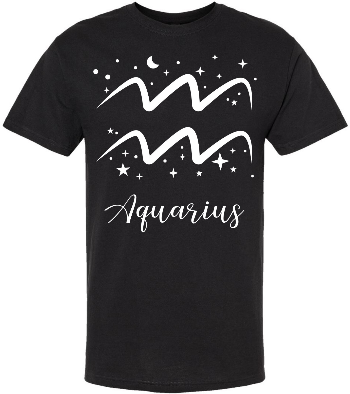 Zodiac Signs Printed Short Sleeve Short Sleeves 100% Cotton Astrology T-Shirt