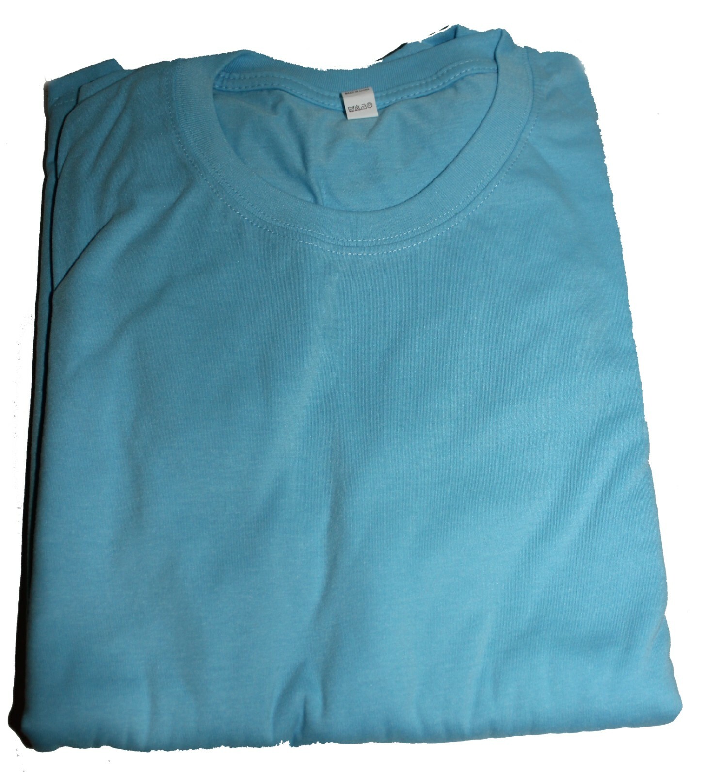 Solid Bright Color T Shirt, Green, Pink, Round Neck, Short Sleeves Size M Unisex