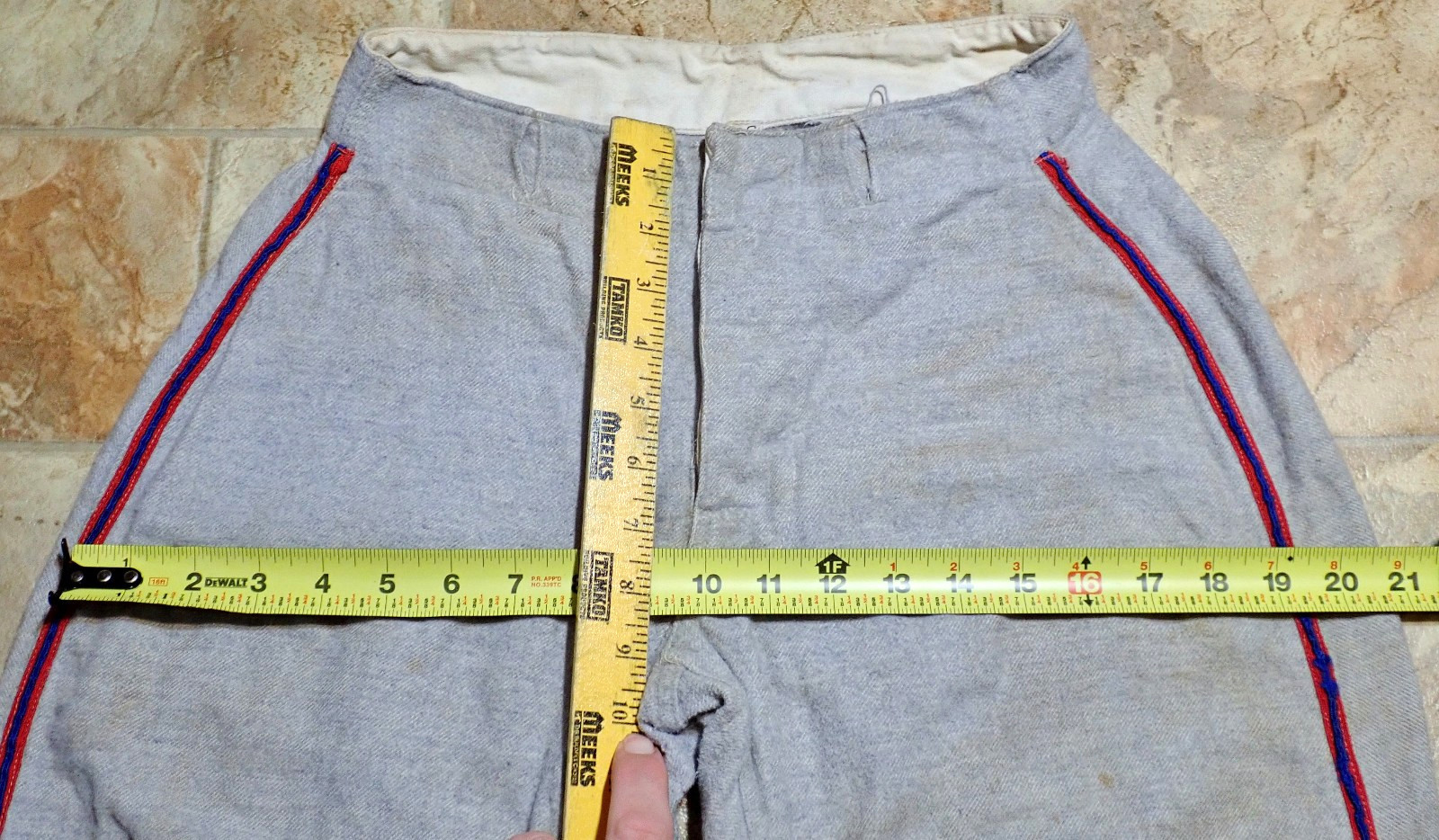 Rare Vintage 1930s 40s Baseball Flannel Jersey Antique Uniform Set Shirt Pants