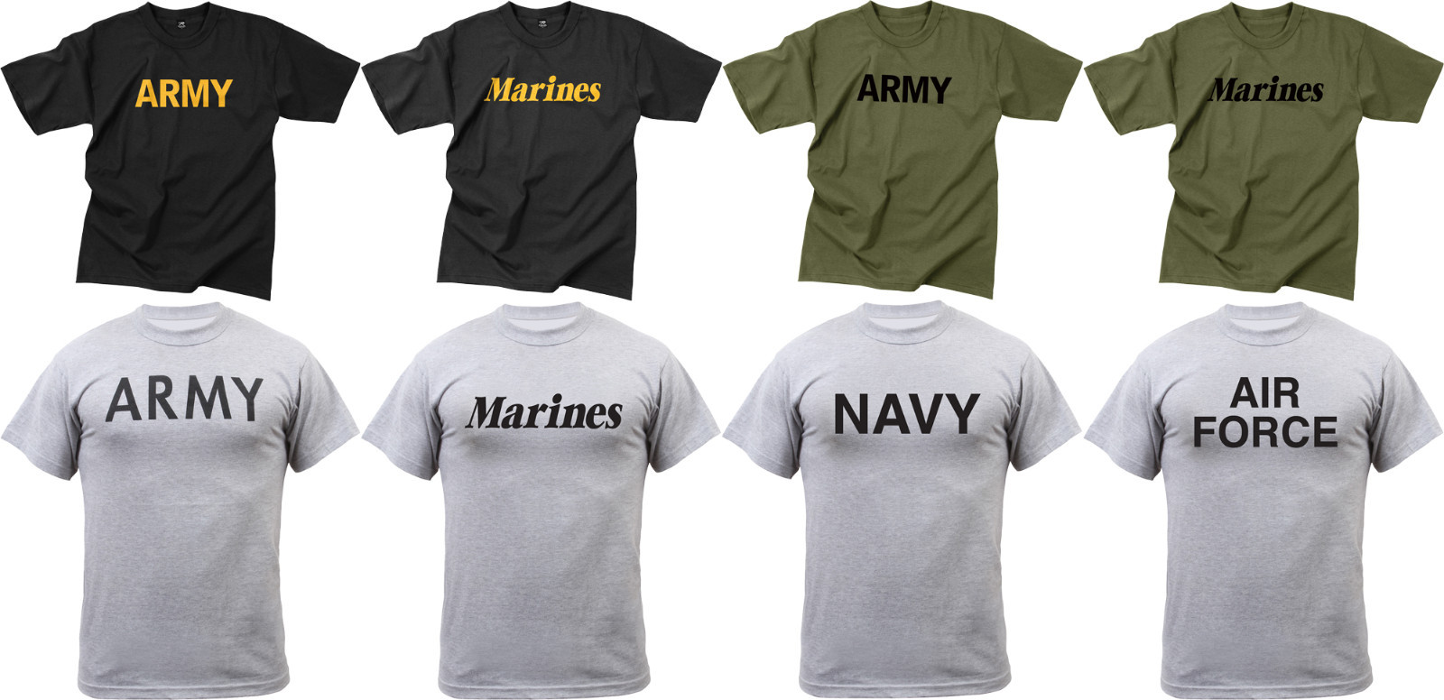 US Military PT T-Shirt Physical Training Tactical Workout Exercise Gym Running