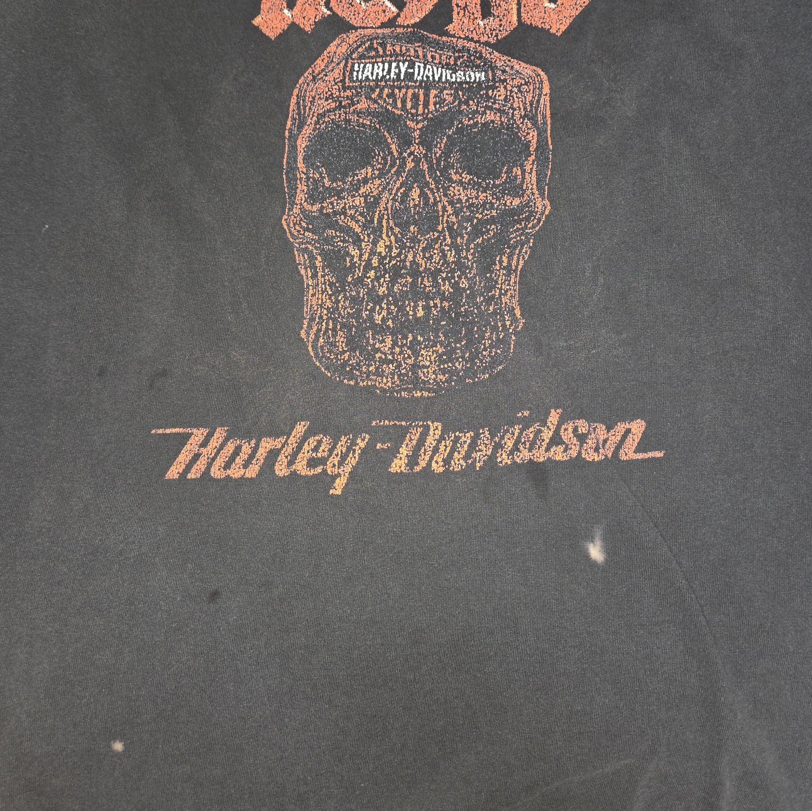 Harley-Davidson ACDC BOOTLEG Skull Graphic Black T-Shirt Tee Shirt, Size 4XL