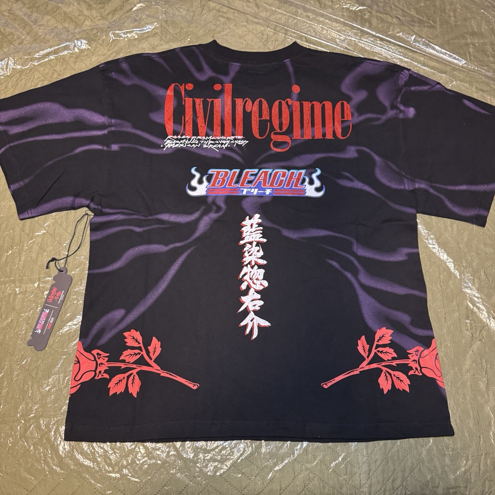 Civil Regime Bleach Aizen’s Chaos 199X Oversized Tee – Black – Size S