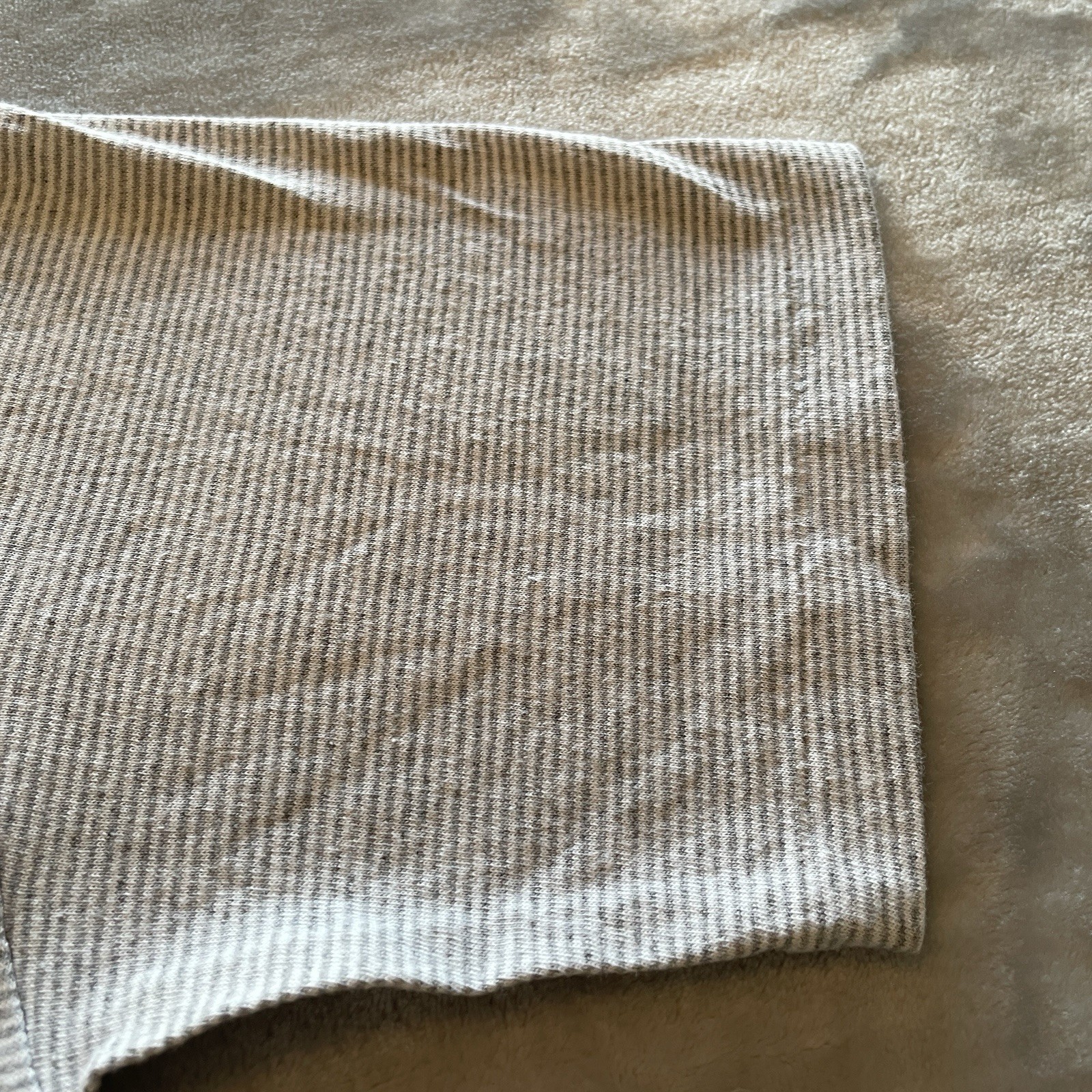 Vintage 90s Single Stitch T-Shirt Mens Small Gray Striped Grayton Beach USA Made