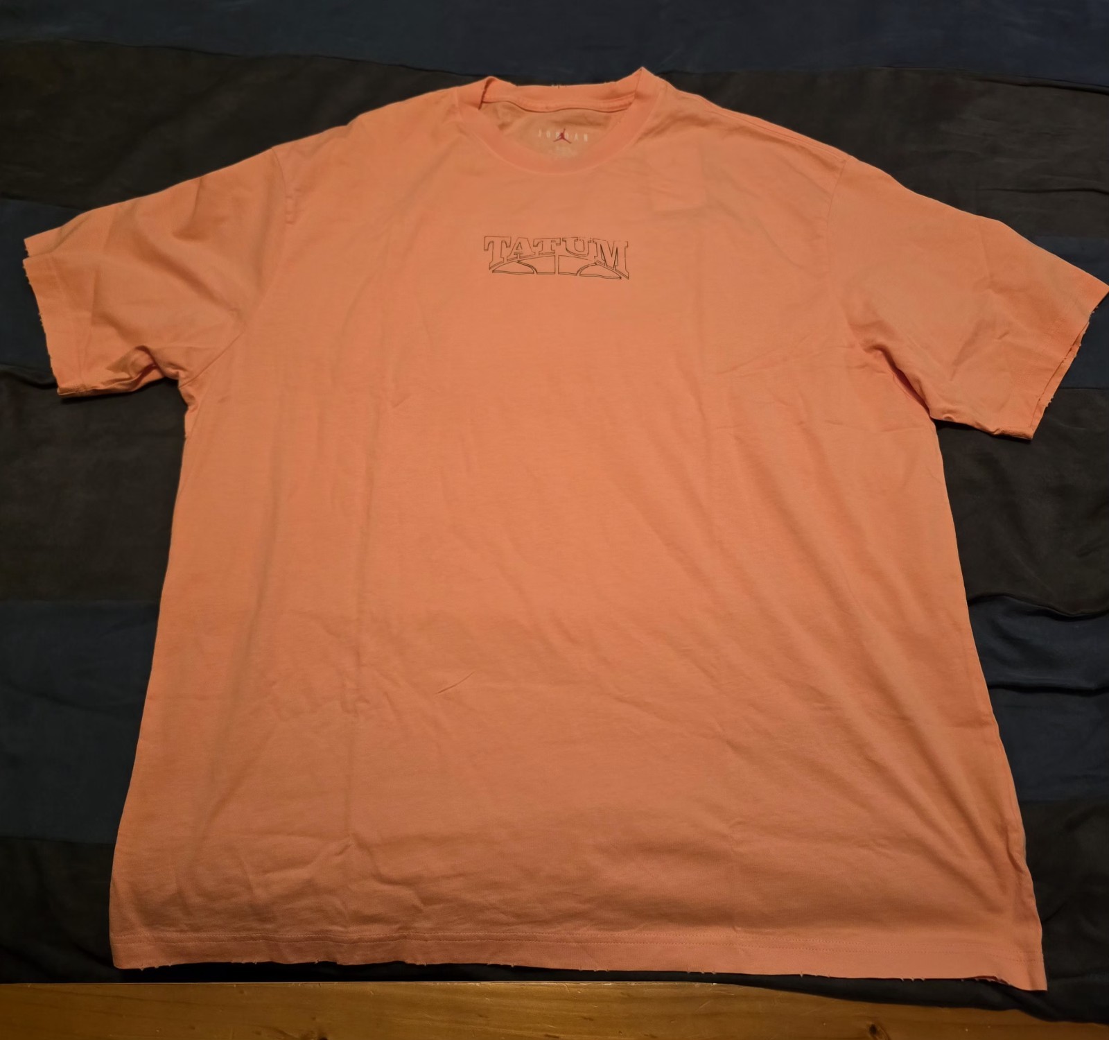 $65…Jordan Tatum “Distressed” size XXL-Tall T-shirt Orange Apricot. HF7849…