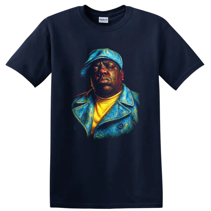 The Notorious Big Hip Hop Artist Portrait T Shirt Colorful Rap Tee