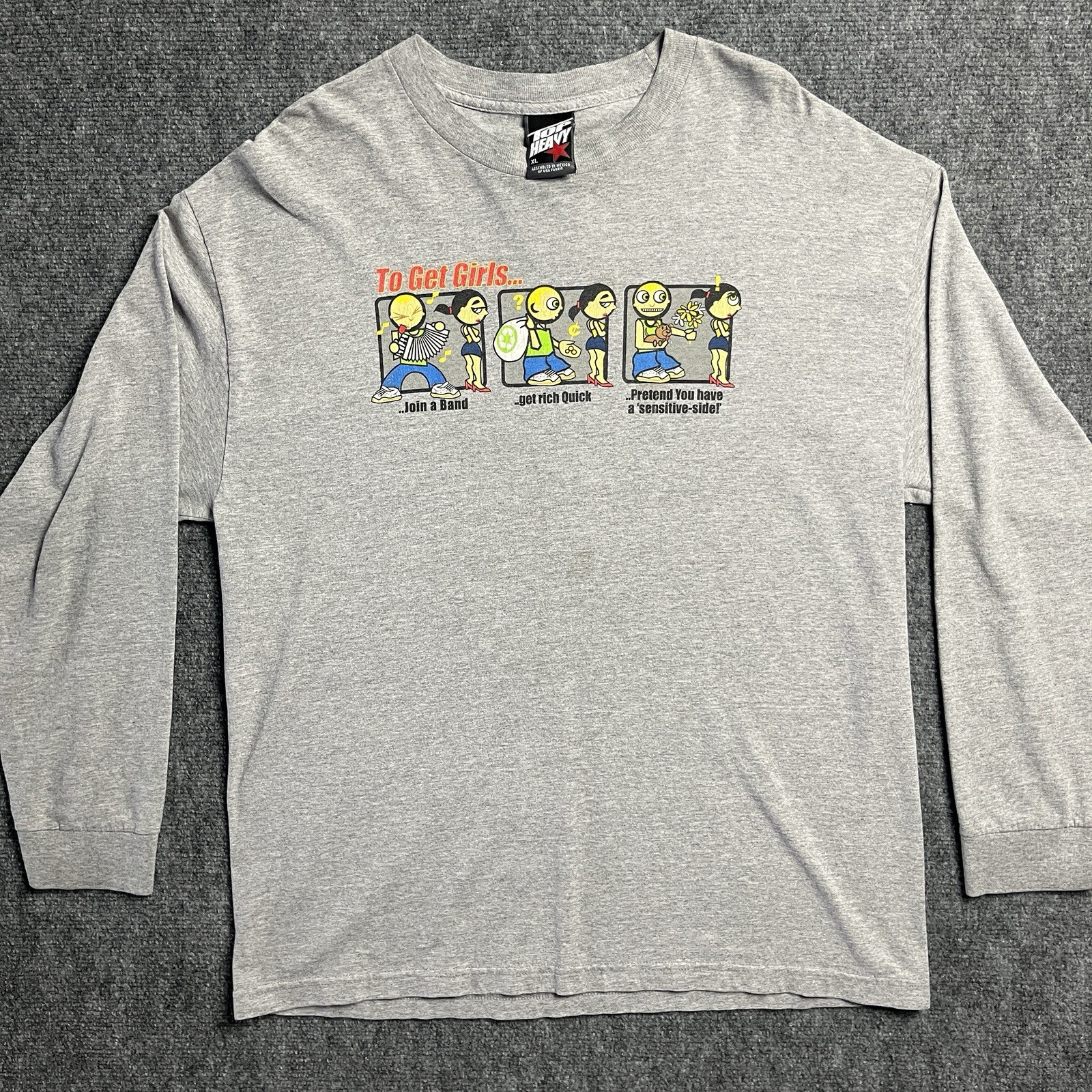 Vintage 2001 Top Heavy To Get Girls Long Sleeve T-shirt
