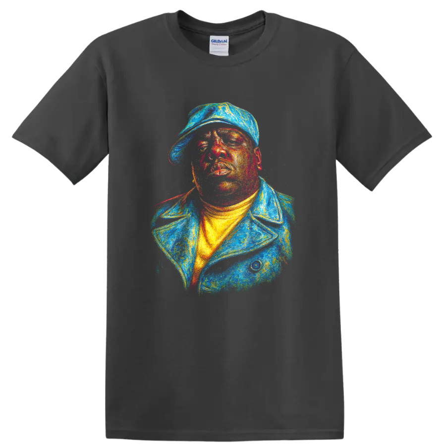 The Notorious Big Hip Hop Artist Portrait T Shirt Colorful Rap Tee
