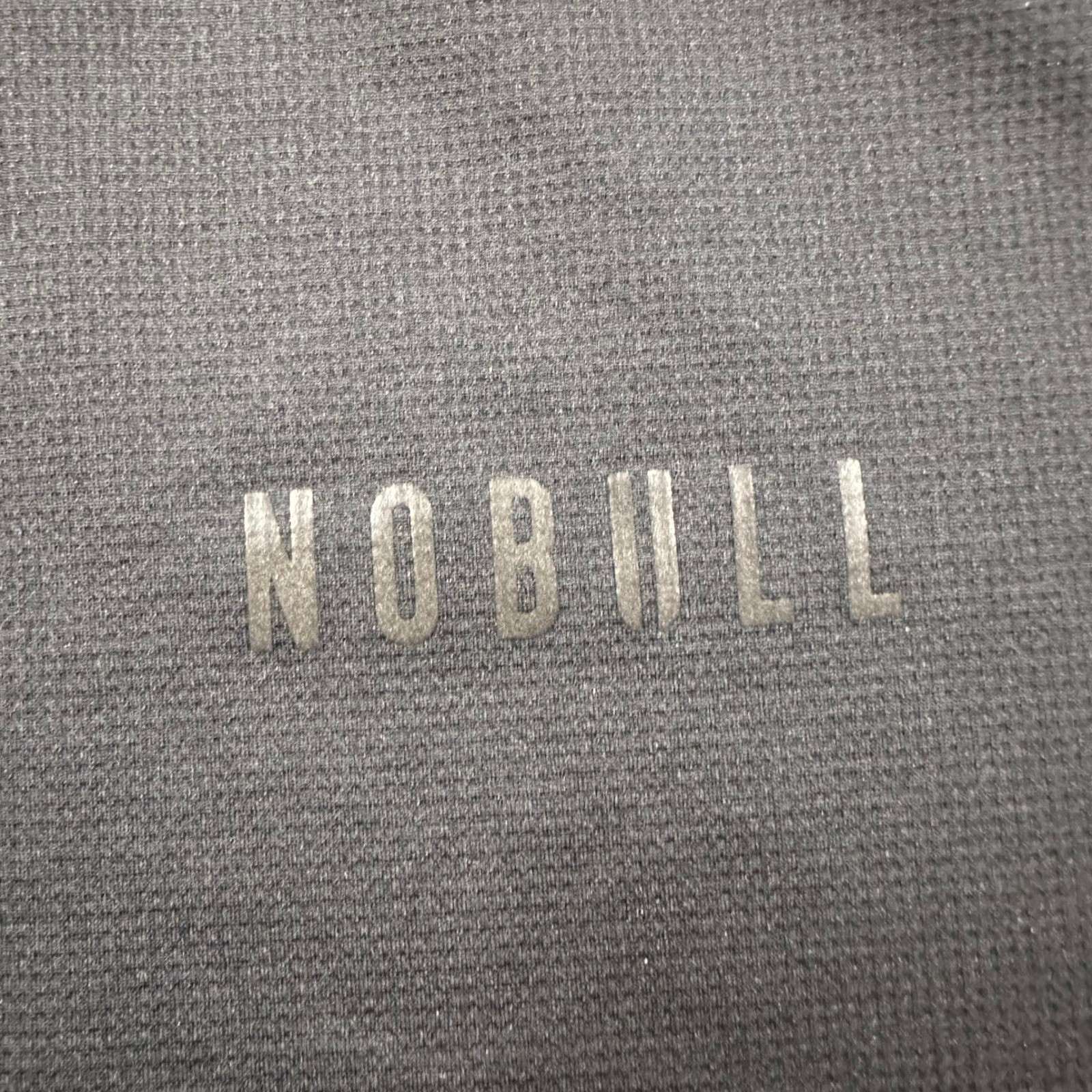 NOBULL Mens Black Recycled Polyester Activewear Training T-Shirt Size Large