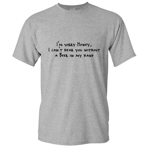 Beer Hand Sarcastic Drinking Humor Graphic Gift Idea Cool Funny Novelty T-Shirt