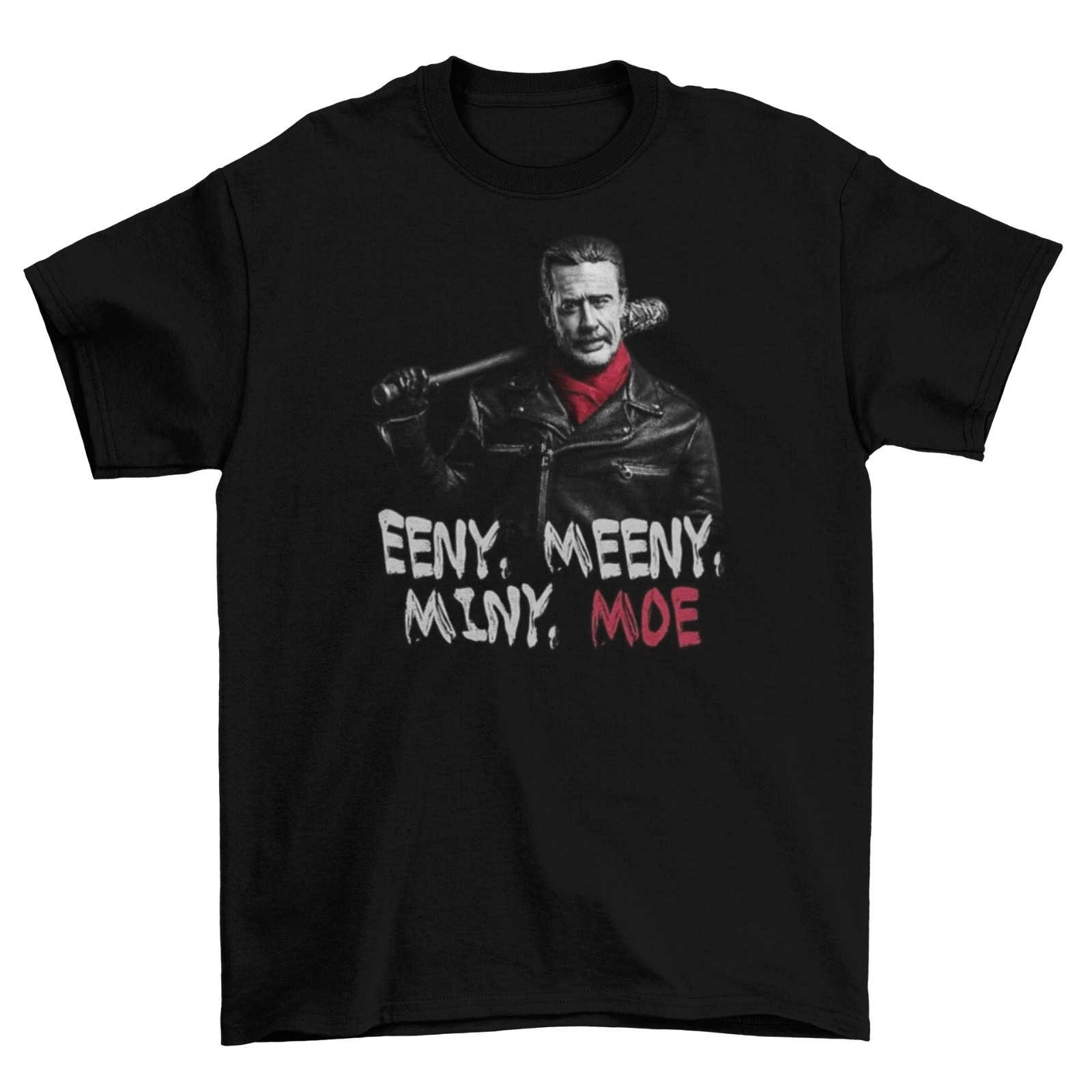 Negan The Walking Dead T-Shirt Unisex Cotton HBO Eeny Meeny Miny Moe Sizes New