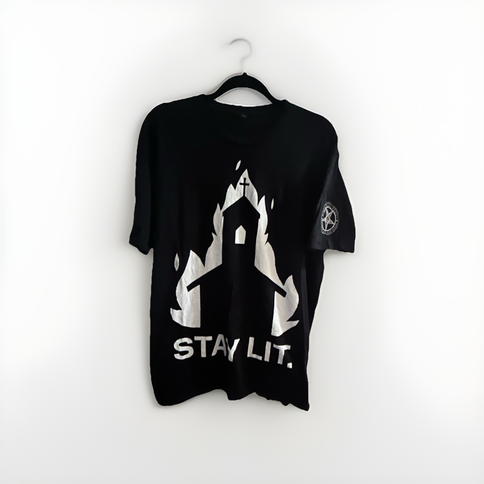 Blackcraft Cult XL Black T-shirt Stay Lit Graphic Print
