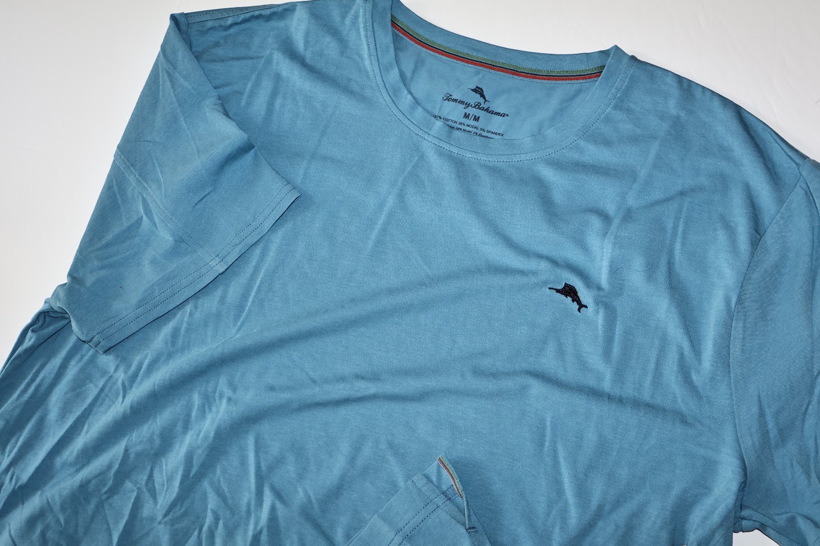 Tommy Bahama T Tee Shirt Lounge Embroidered Marlin Blue SS New Medium M