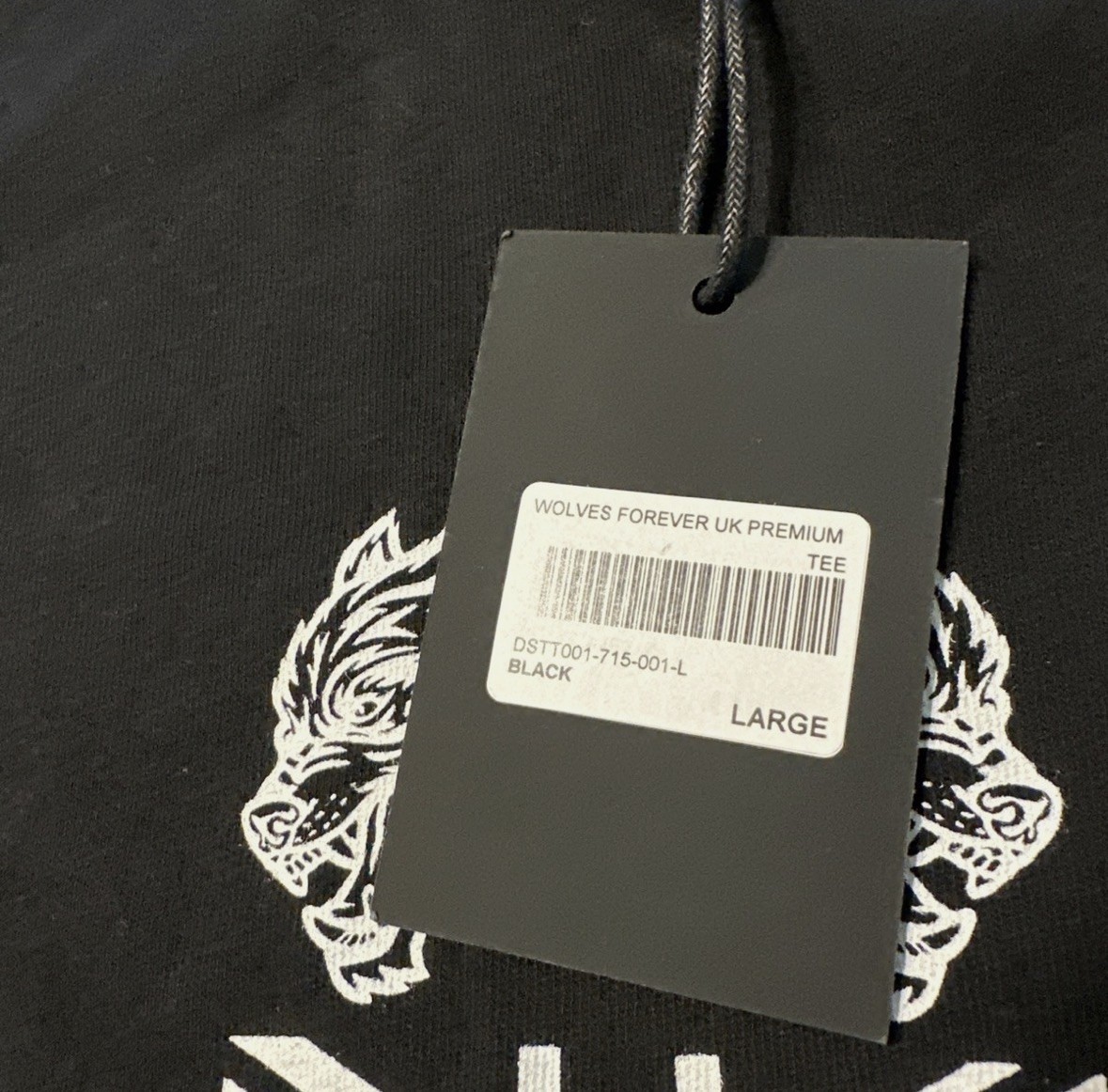 Darc Sport Wolves Forever UK Premium Tee Size Large BNWT