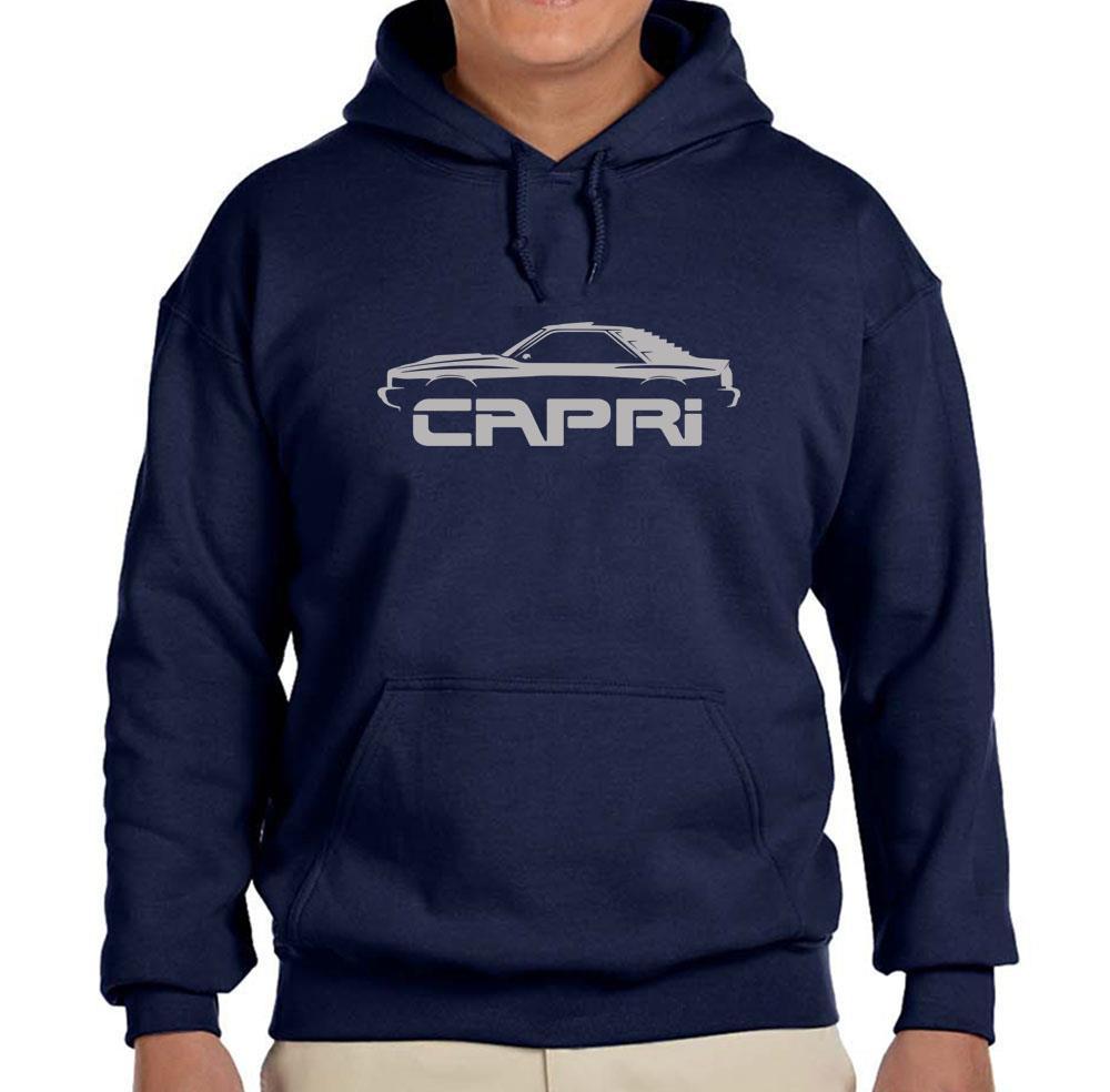 1982-85 Mercury Capri Navy Blue Hoodie Sweatshirt FREE SHIP