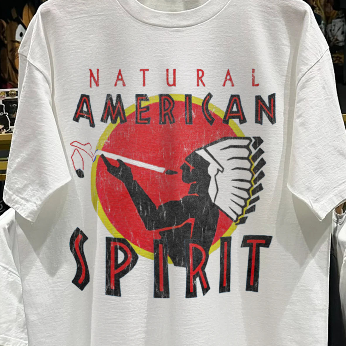 Natural American Spirit 90s T-Shirt Vintage Tobacco Retro Graphic Tee S-5XL