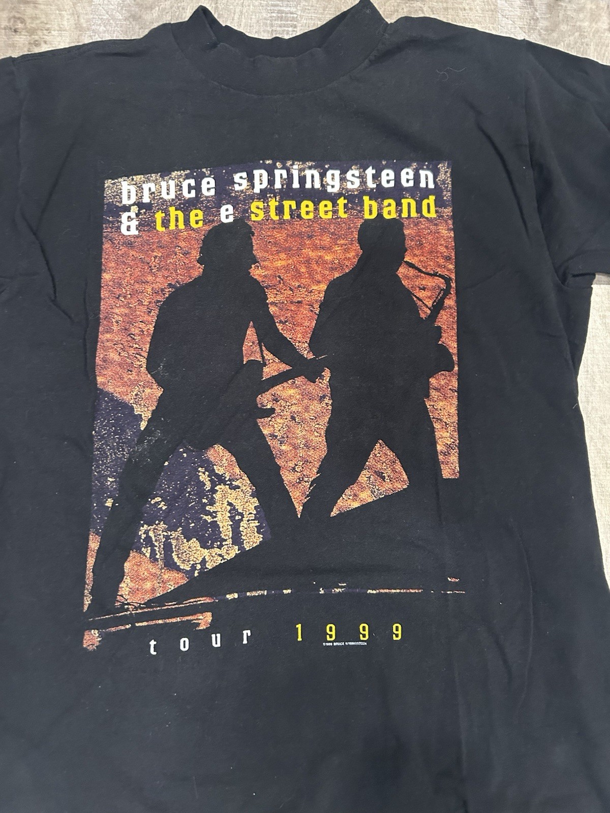 Vintage 1999 Bruce Springsteen & E Street Band Tour T Shirt Size L Single Stitch