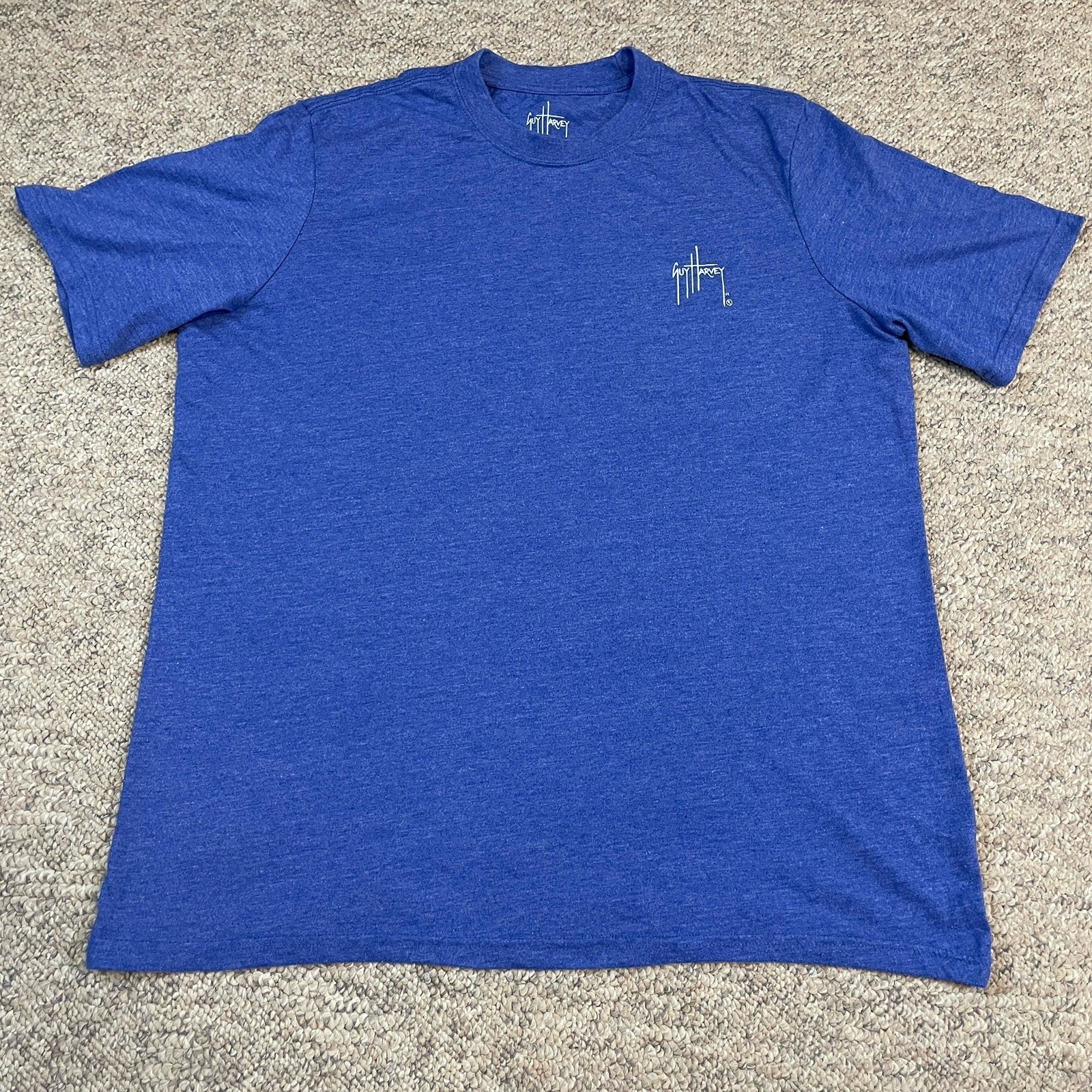 Guy Harvey Original EST. 1986 T Shirt Size XL Blue Fishing Boating Outdoors