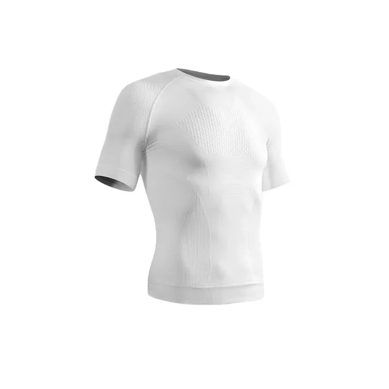 Summer Men Compression Gym Running T Shirt Breathable Short Sleeve T-Shirt Man C
