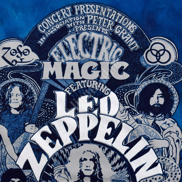 LED ZEPPELIN-WEMBLEY 71-PAGE PLANT-TIE DYE T-SHIRT S-M-L-XL-2X Page,Plant,Bonham
