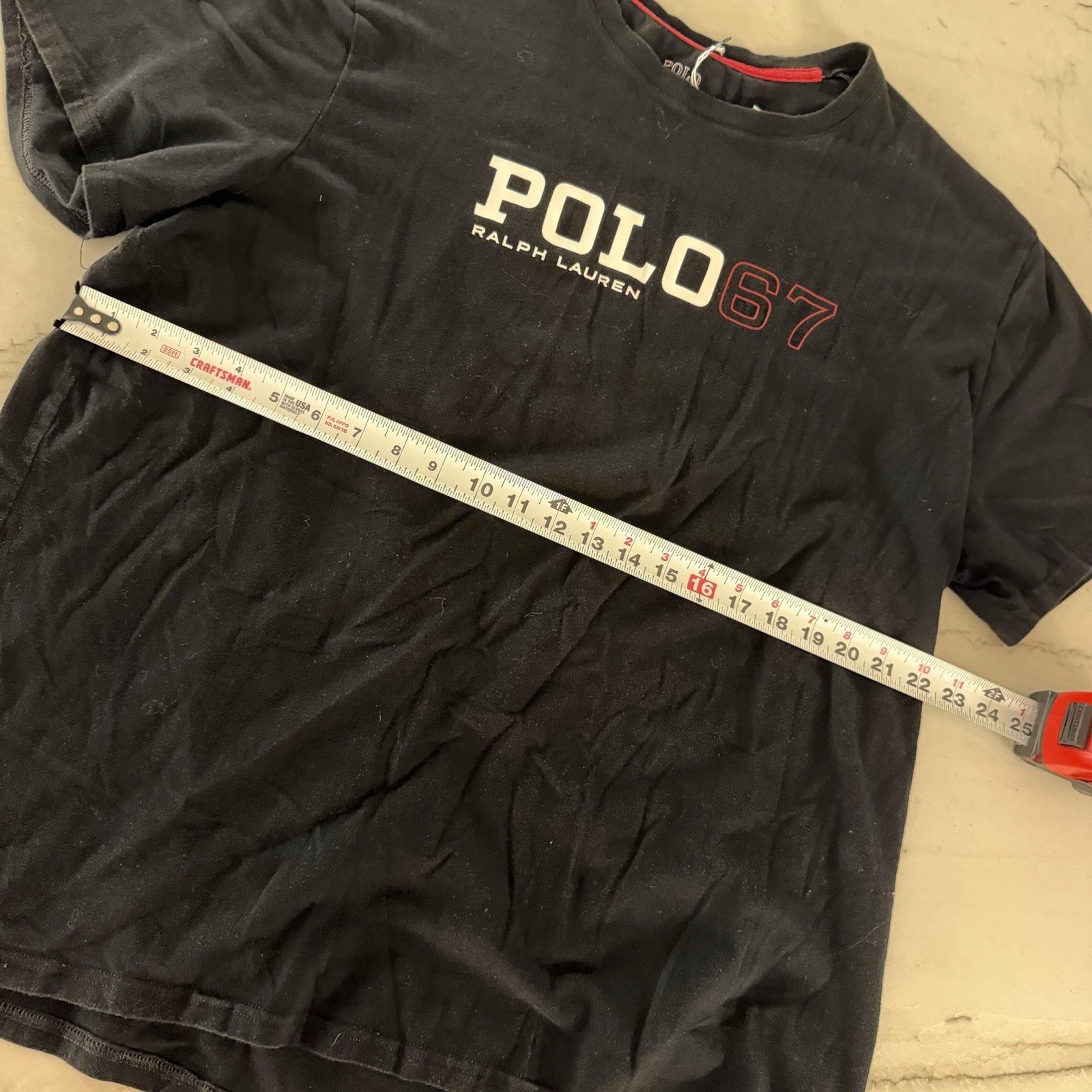 Polo Ralph Lauren Men’s Classic Fit Graphic RL 67 Pony T-Shirt Tee Black XL