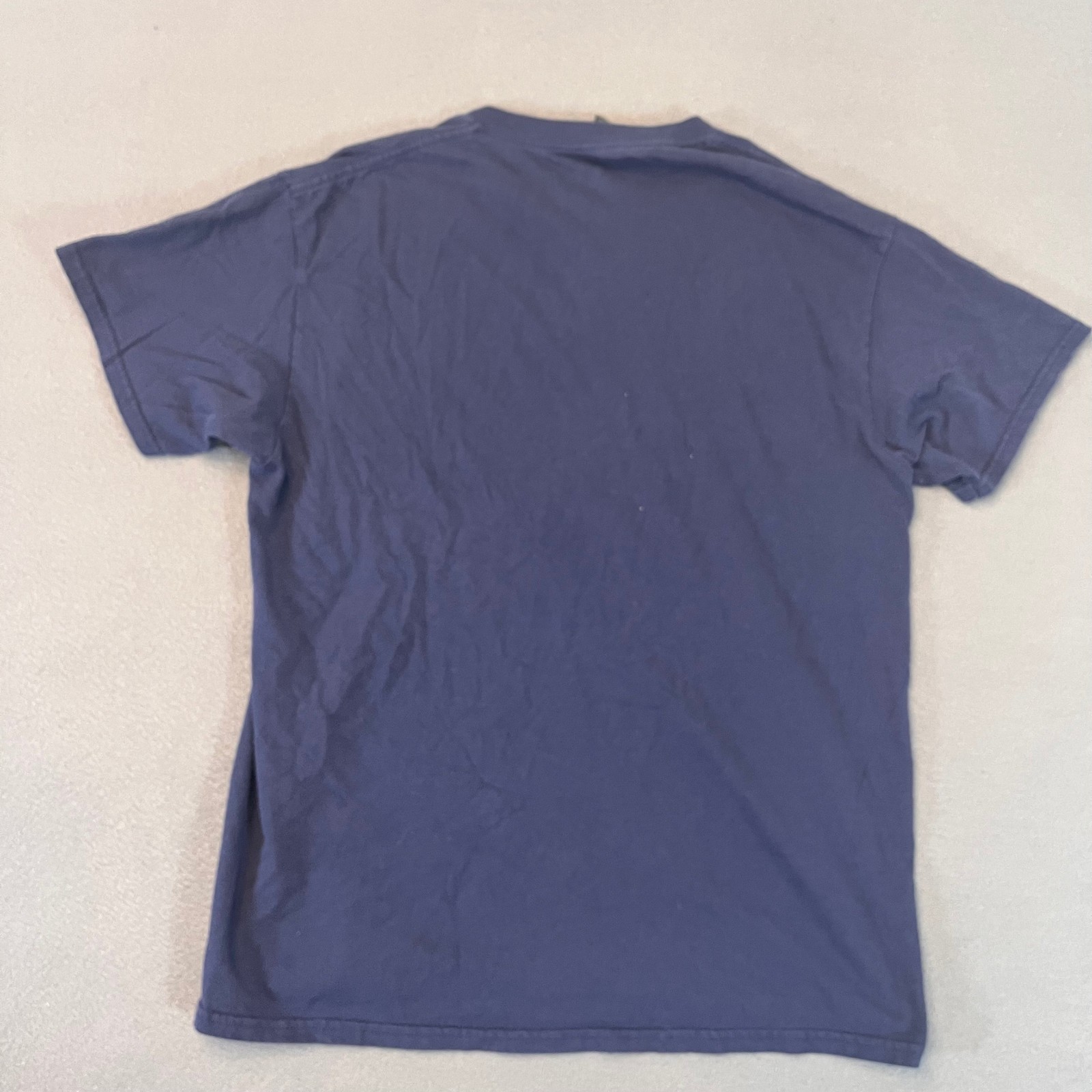 Gildan Mens Large Premium Short Sleeve Heavy Cotton Midnight Navy Casual T-Shirt