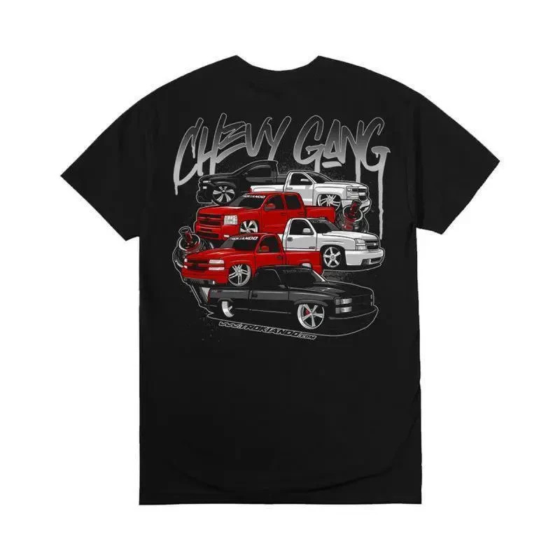 Chevy Gang Graphic T Shirt Chevy Silverado Men’s Cotton Tee Old School Chevy Tee