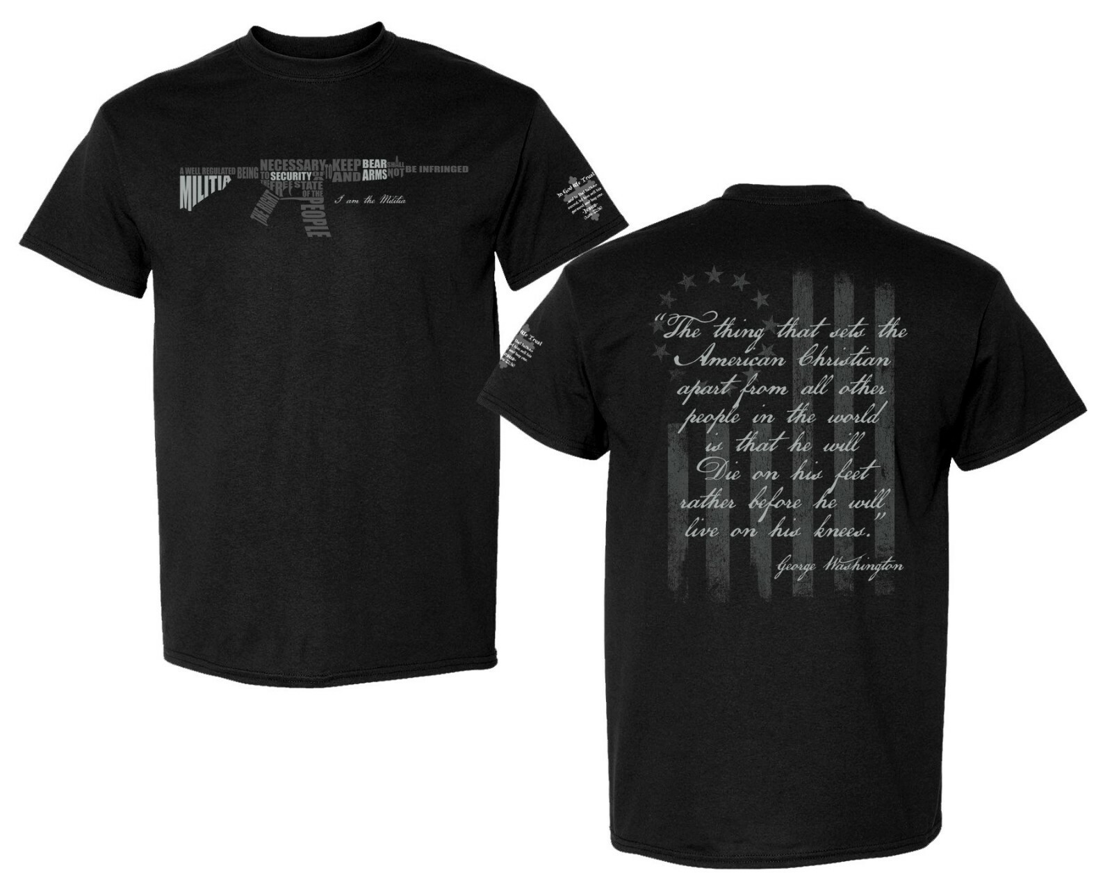 2nd Amendment T-Shirt Best Seller print on 3 sides