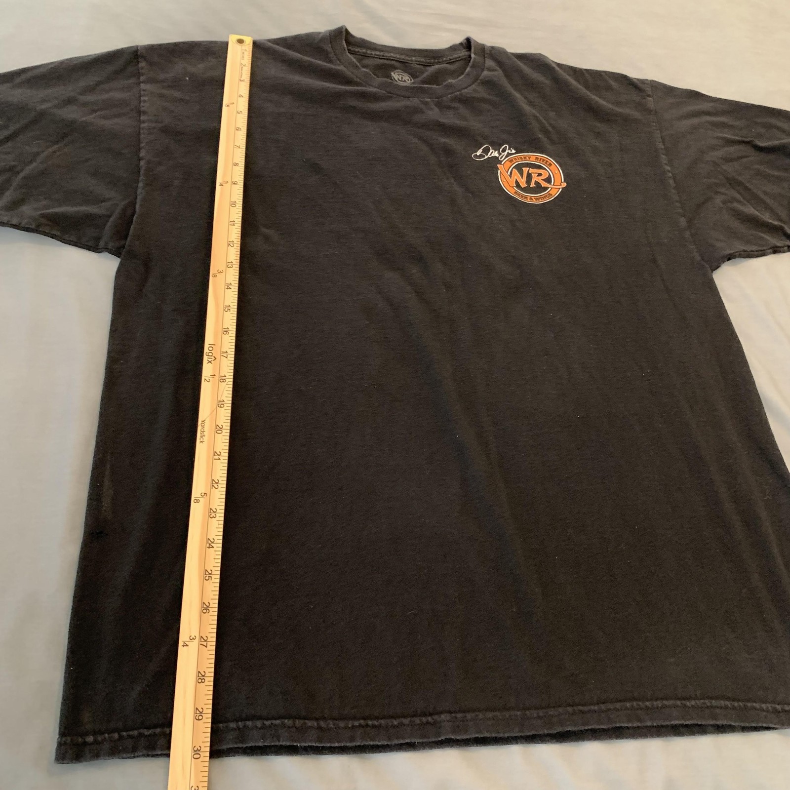 Dale Jr Whisky River Shirt Mens 2XL Black Hold On Tight Guitar Western Bar Wings