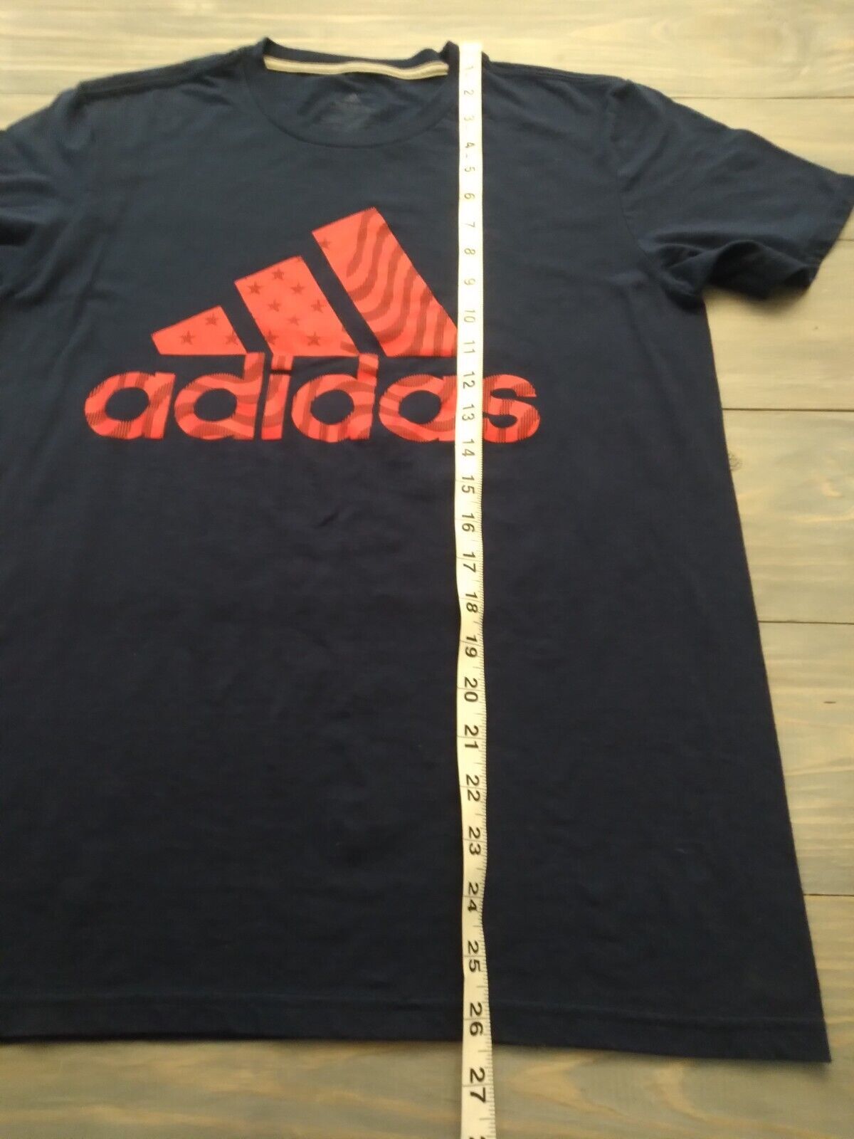 Adidas Climalite Men’s Shirt Size Small Navy Blue Red Logo Go To Performance Tee