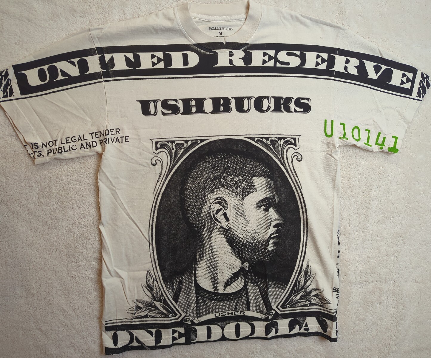 USHER United Reserve UshBucks One Dollar The Colosseum Graphic T-Shirt MED Adult