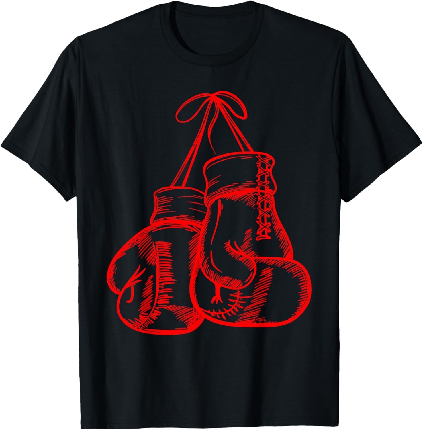 Retro Love Red Boxing Gloves Gifts Boxer Gift Unisex T-Shirt