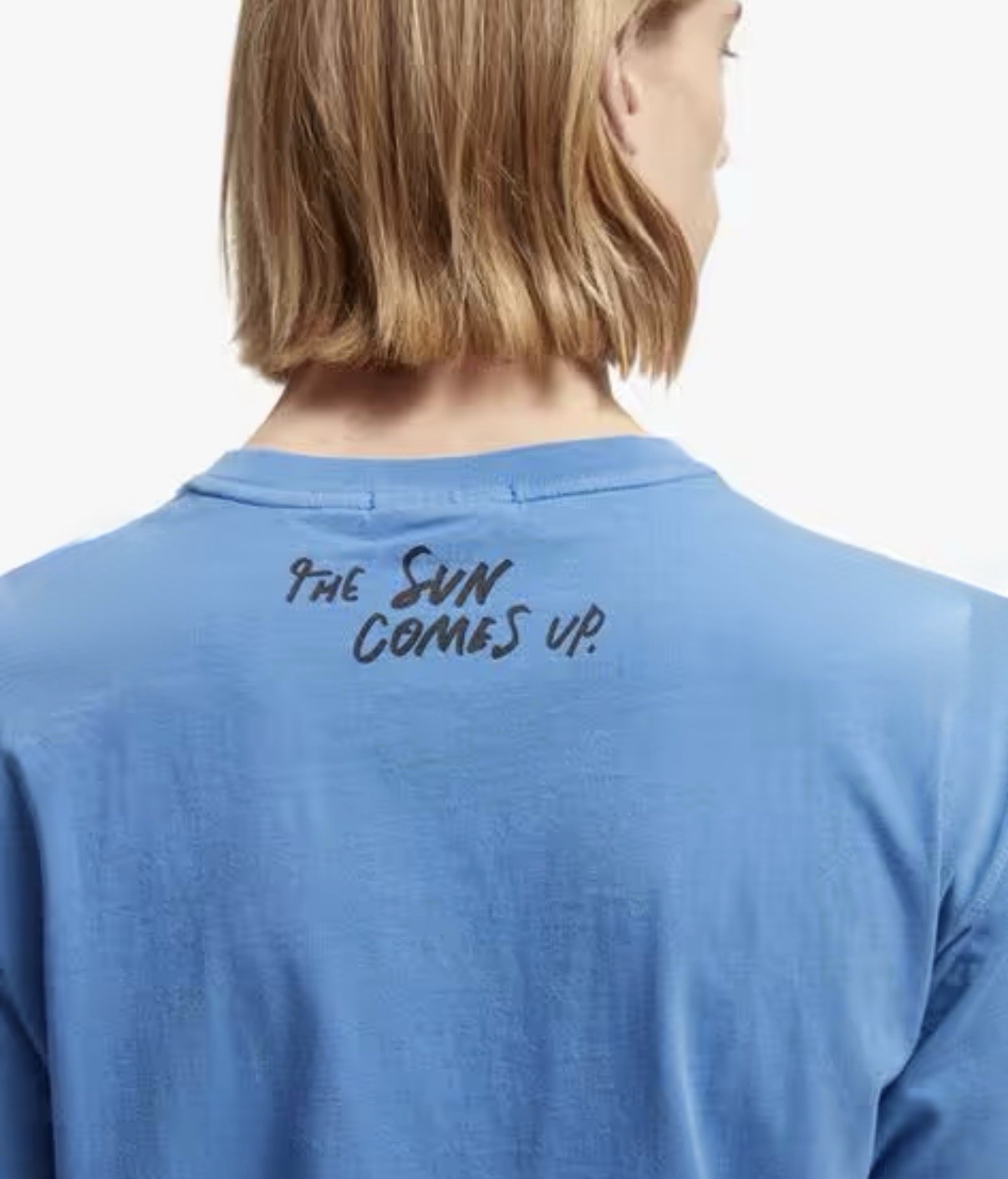 Scotch & Soda x Abel Macias Embroidered T-Shirt Cotton Men LG “The Sun Comes Up”