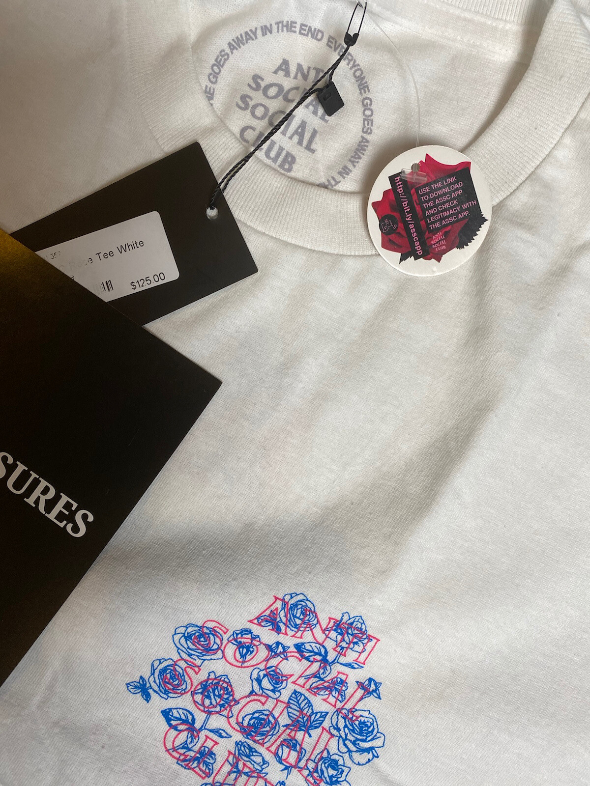 NEW Anti Social Social Club Rose Tee White Size SMALL,LARGE XL HYPETREASURES