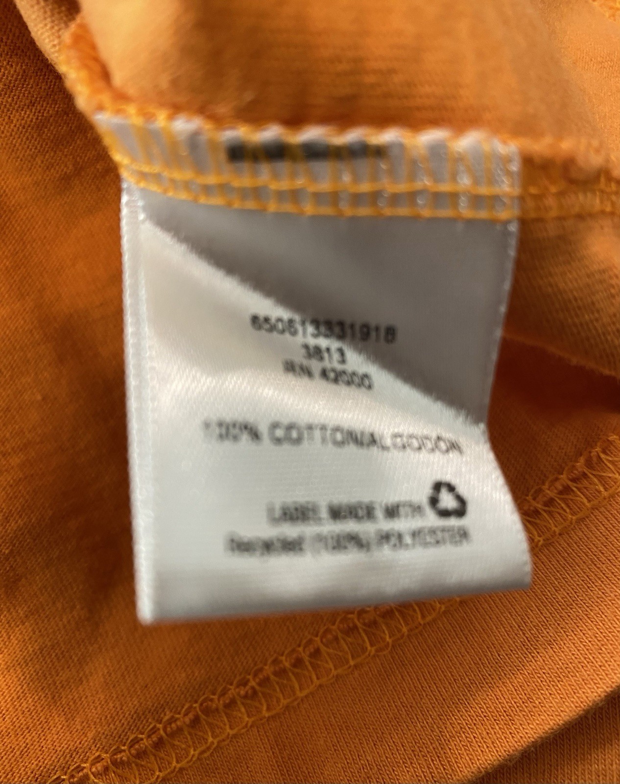 Basic Editions Men’s Crewneck T-Shirts; Set Of 1-Orange & 1-Blue (Size M)
