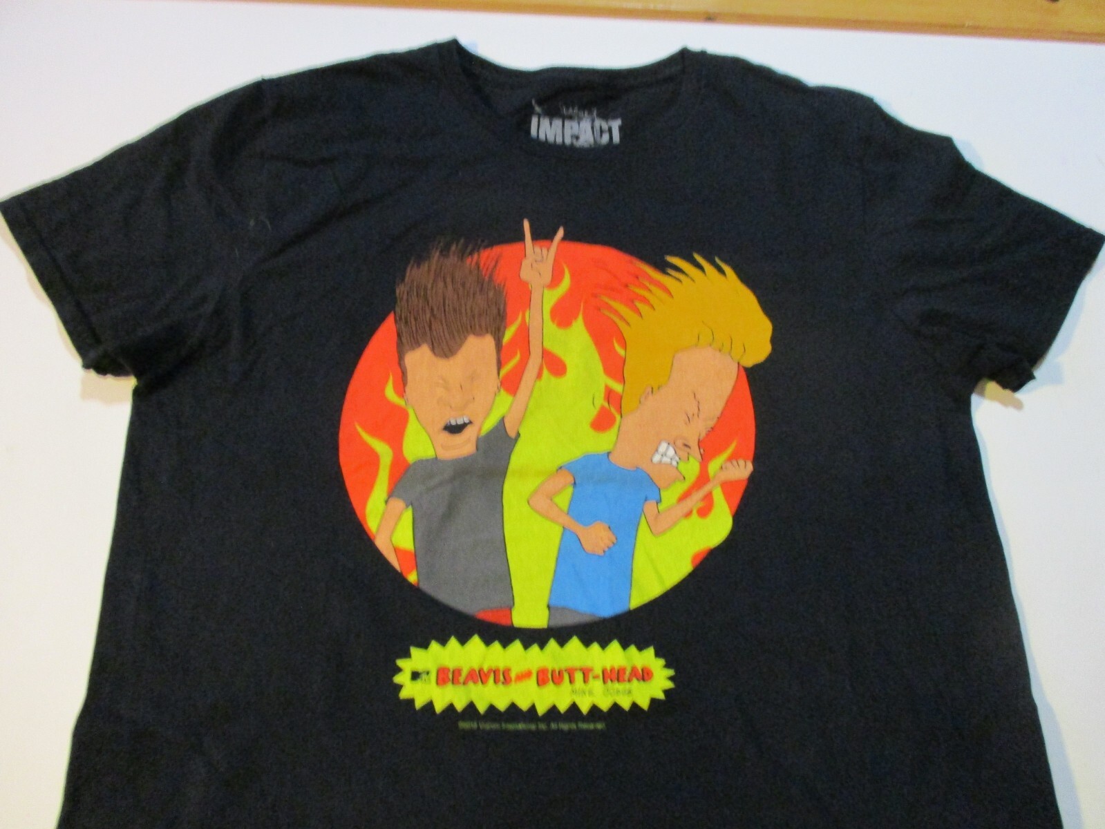 MTV BEAVIS AND BUTTHEAD MIKE JUDGE IMPACT MERCHANDISING BRAND 2018 T-SHIRT LARGE