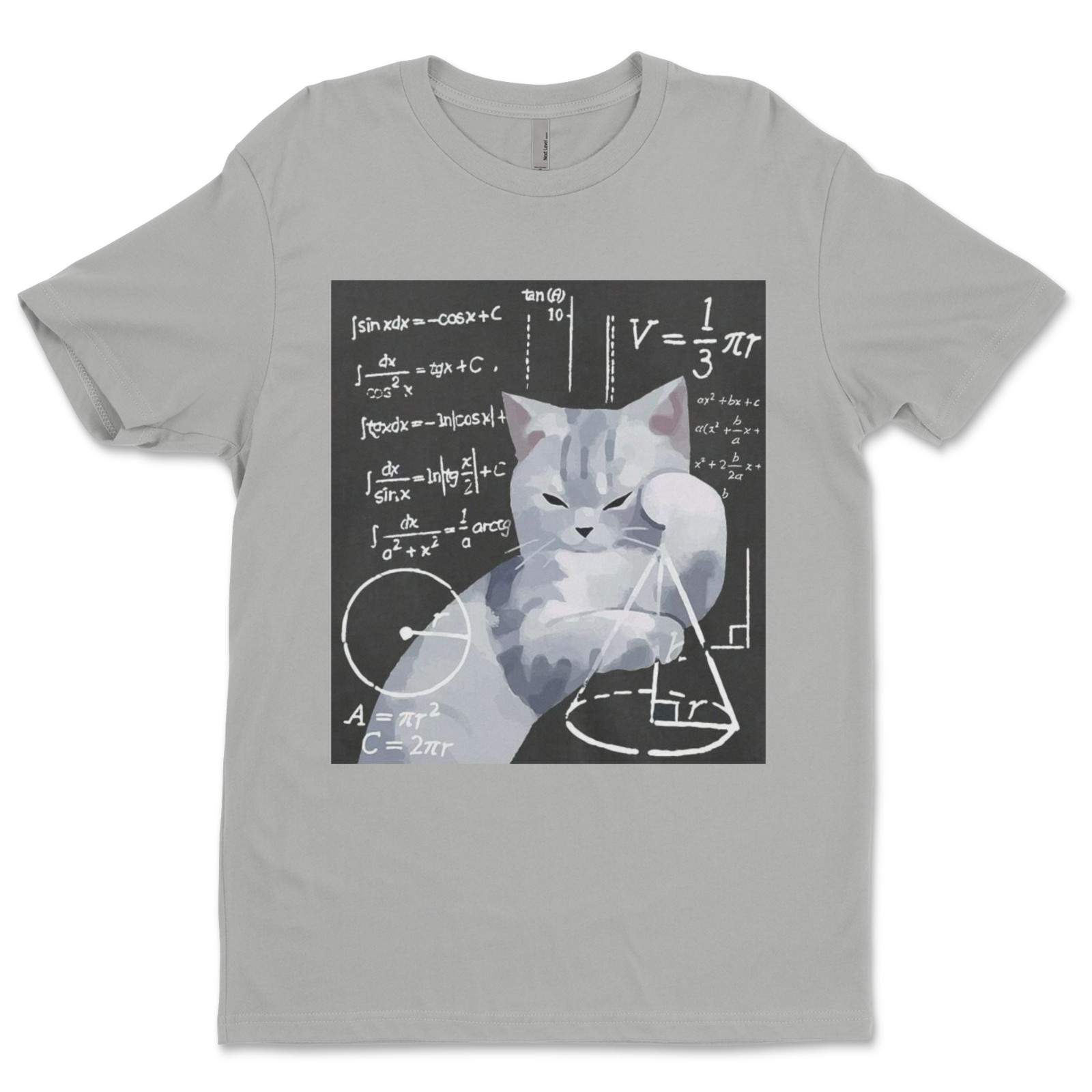 DTF Math Cat/ Custom Unisex Soft Style T-Shirts, Next Level- Cotton