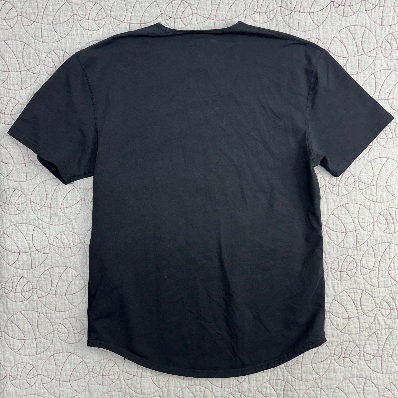BYLT Lux Drop Cut T-Shirt Black Short Sleeve Curved Hem / Mens XL