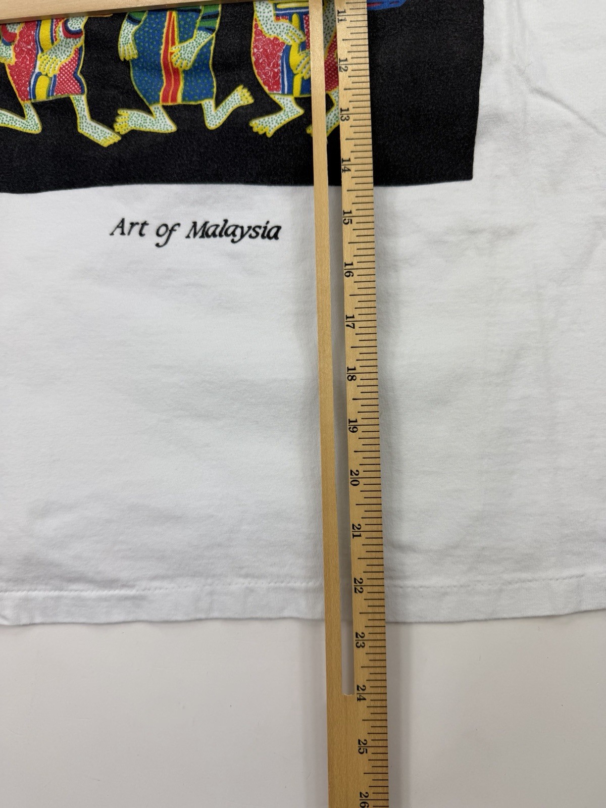 Vintage Art of Malaysia Souvenir Tourist Graphic T Shirt Sz M Single Stitch 90s
