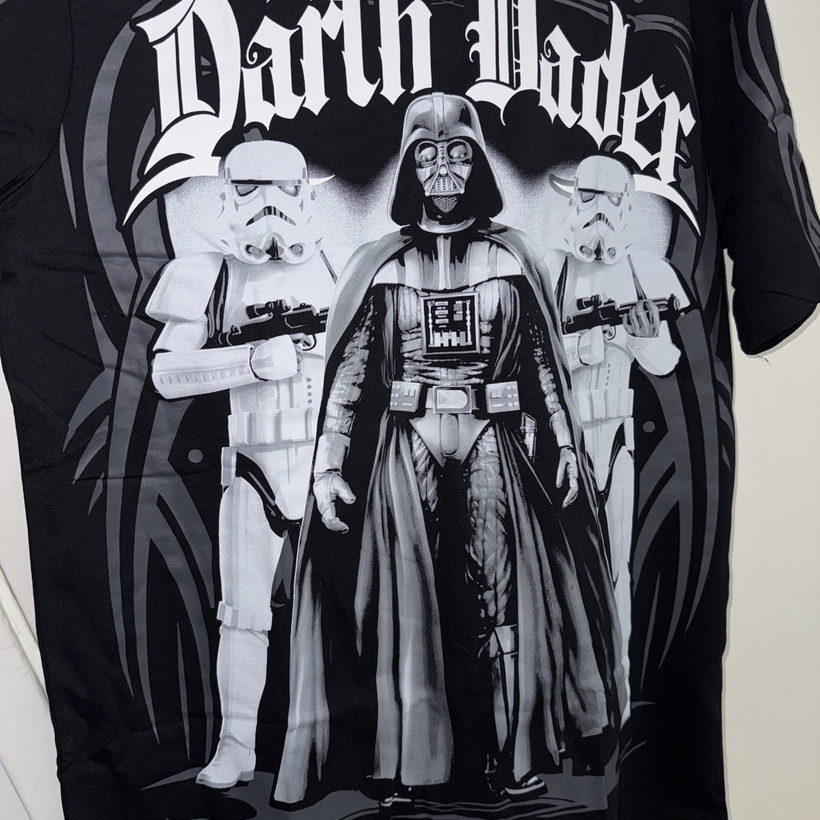 Star Wars Mad Engine Darth Vader With Storm Troopers Black T Shirt Sz L