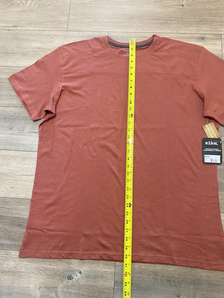 Kuhl Bravado T-Shirt Mens XXL Wildfibre Organic Cotton Outdoor Sundried Tomato