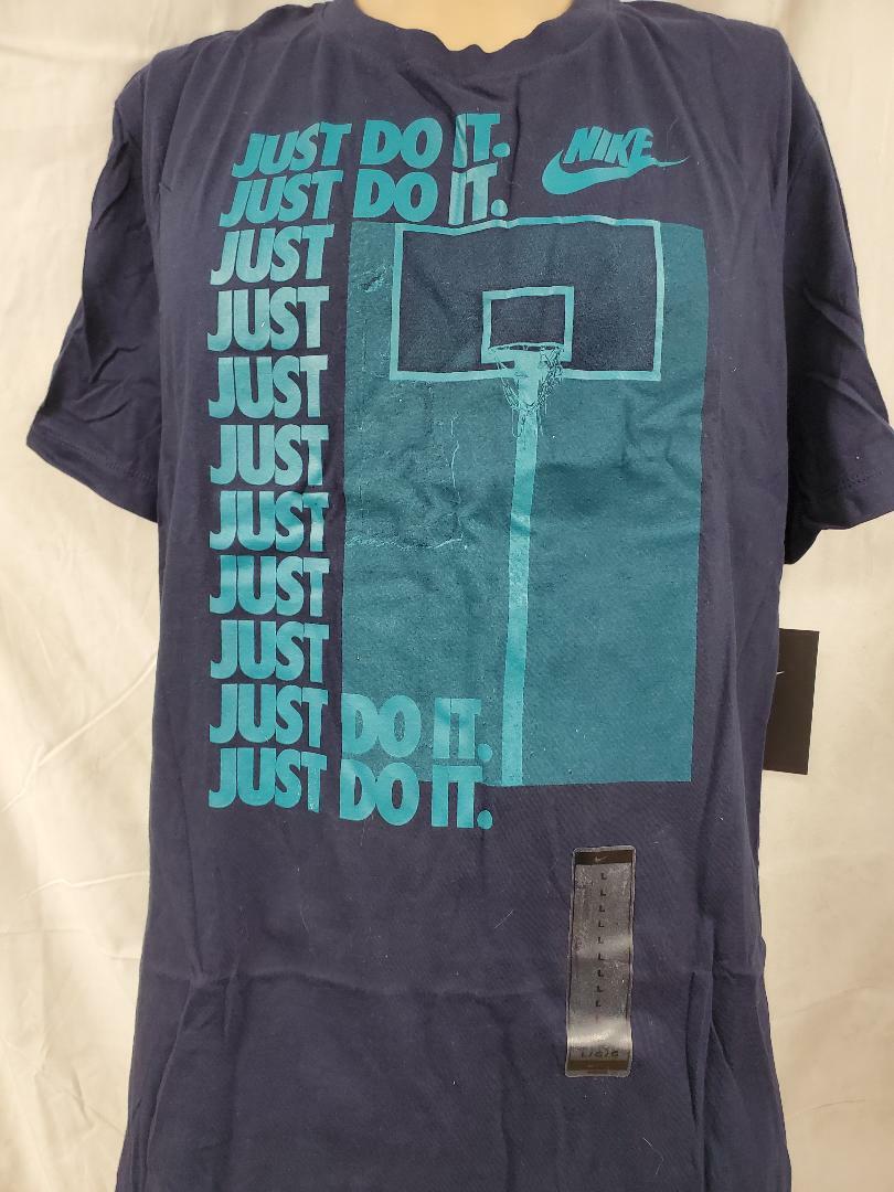 NIKE MEN’S JUST DO IT BASKETBALL GOAL T-SHIRT ASSORTED SIZES CT5674 451