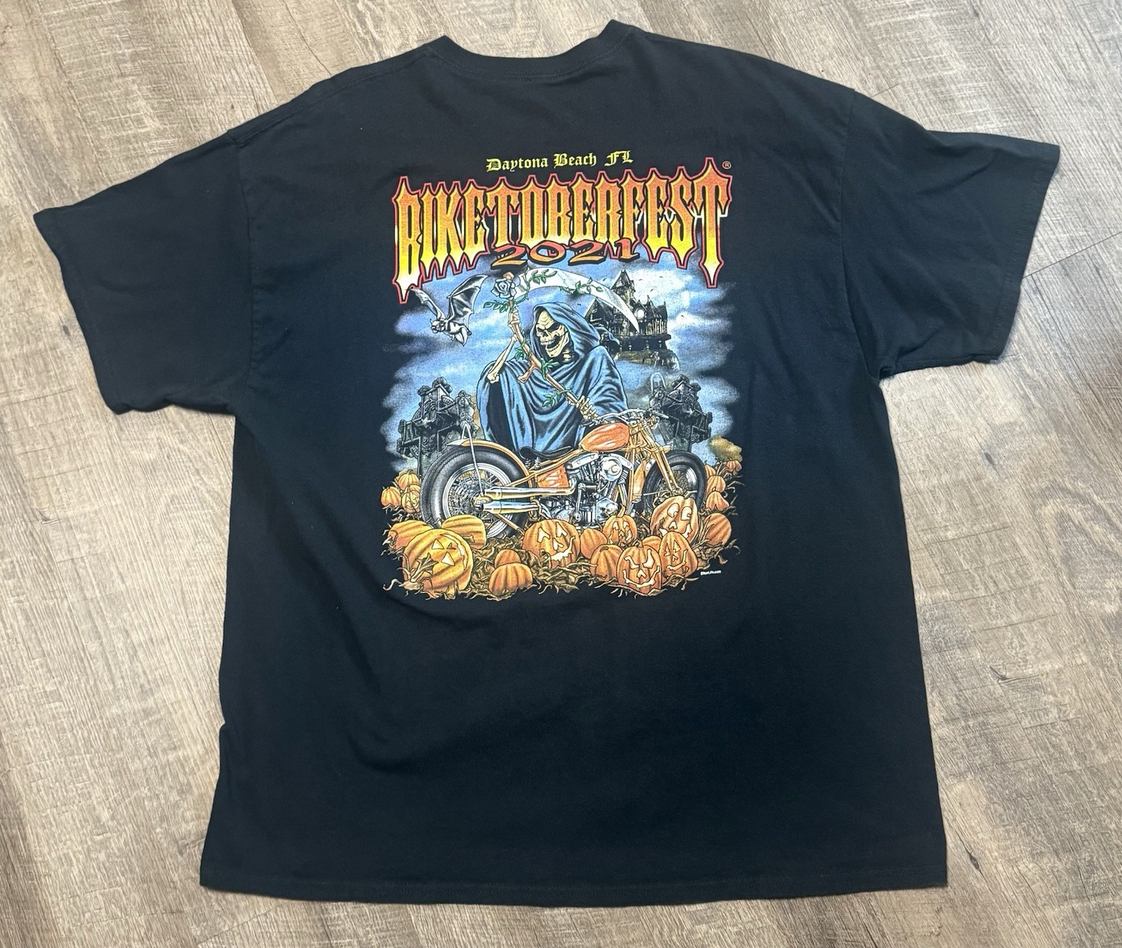 Black 2021 Biketoberfest Daytona Beach Florida Graphic Tee