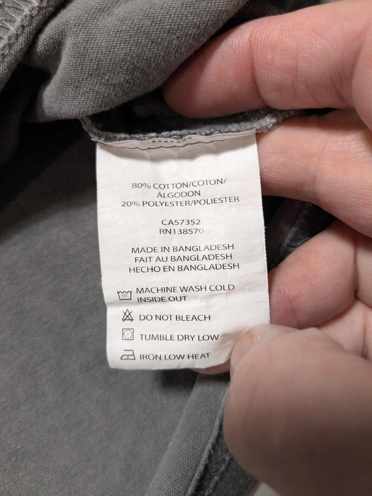 HEADRUSH FORTUNE FAVORS THE BRAVE x FEAR NONE – Men 2XL Gray T-Shirt